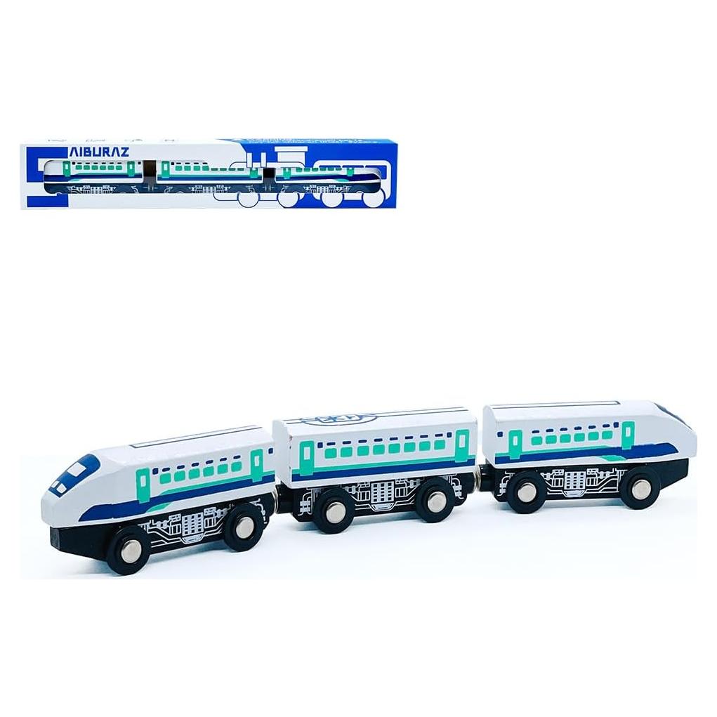 Juego de Accesorios de Vías de Tren de Madera SAIBURAZ