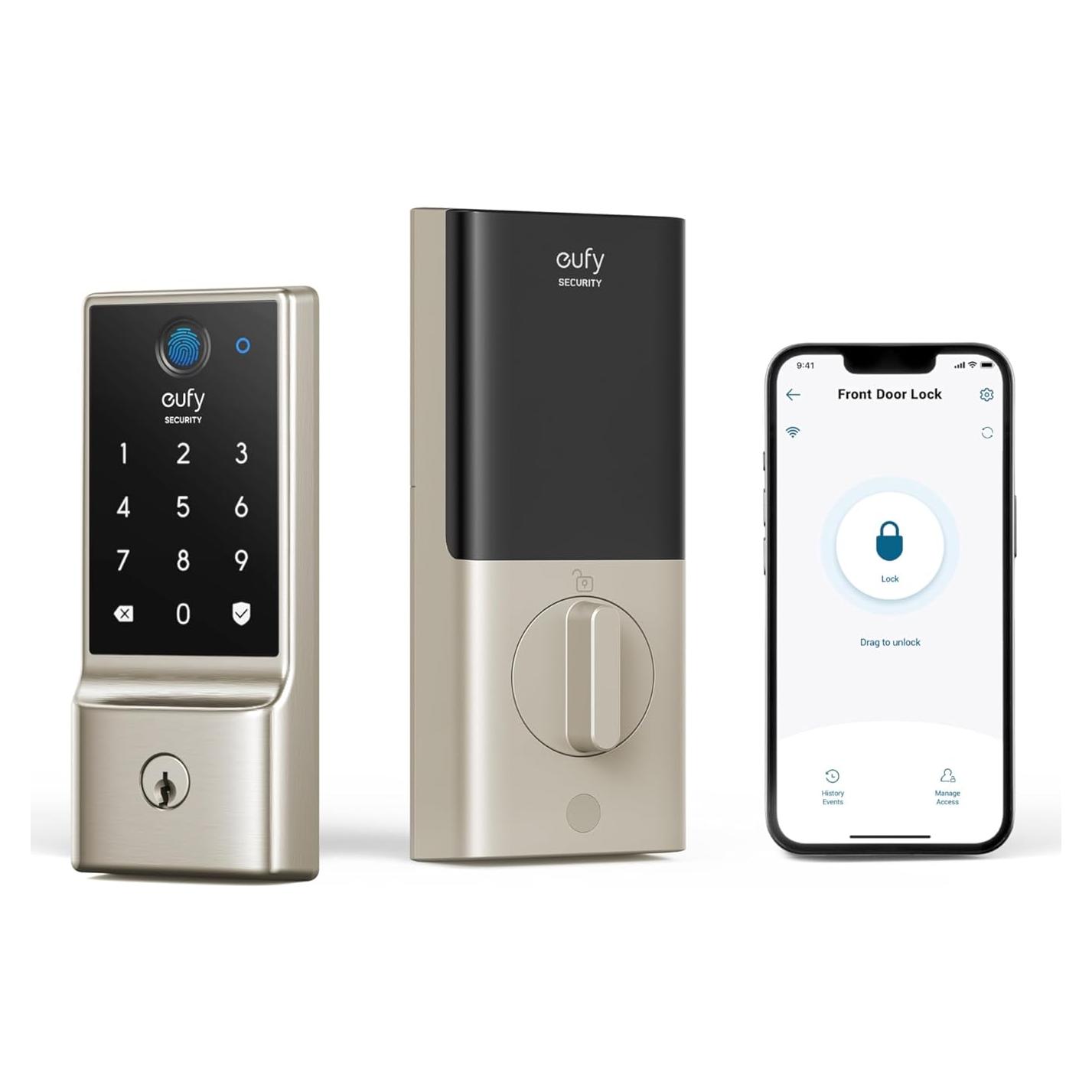 Cerradura Inteligente Eufy C220 con Huella Dactilar y Wi-Fi