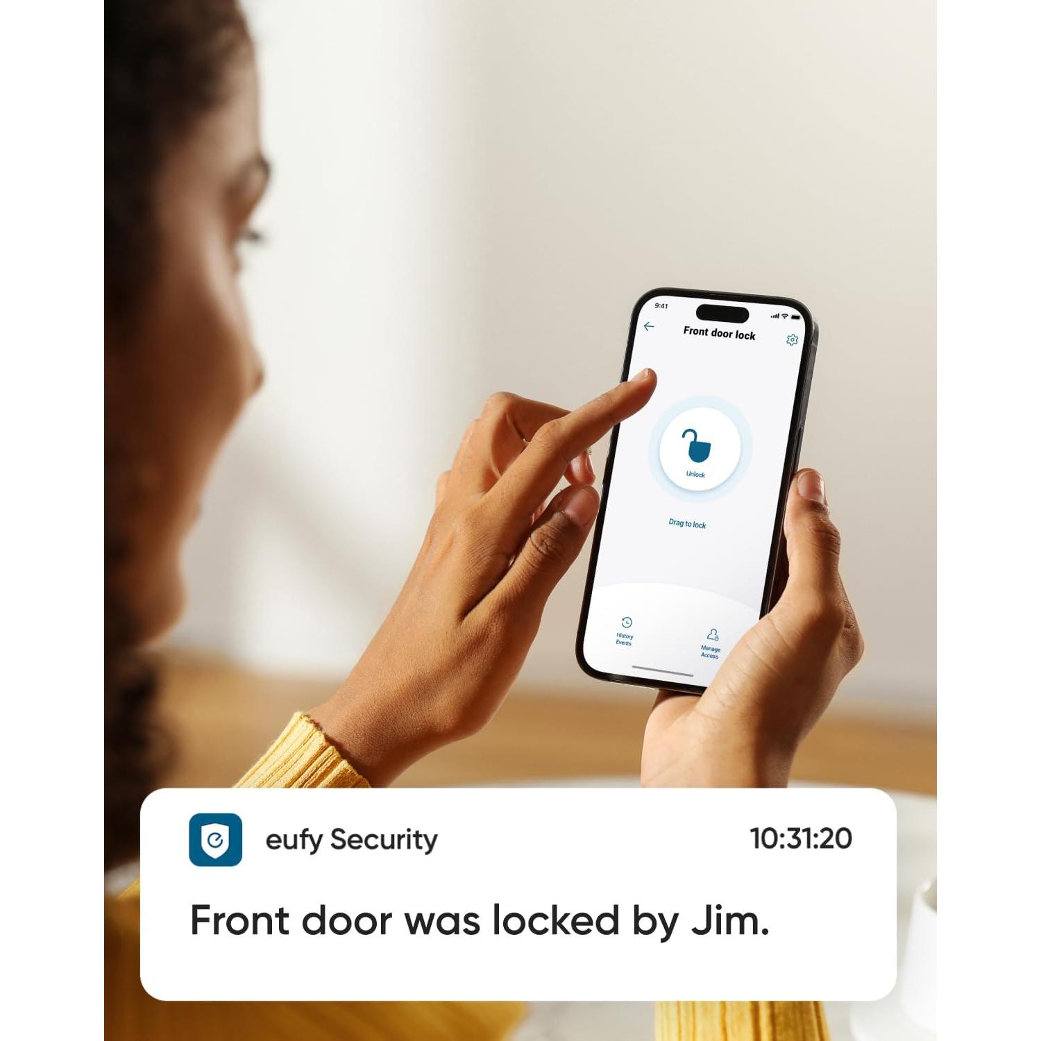 Cerradura Inteligente Eufy C220 con Huella Dactilar y Wi-Fi
