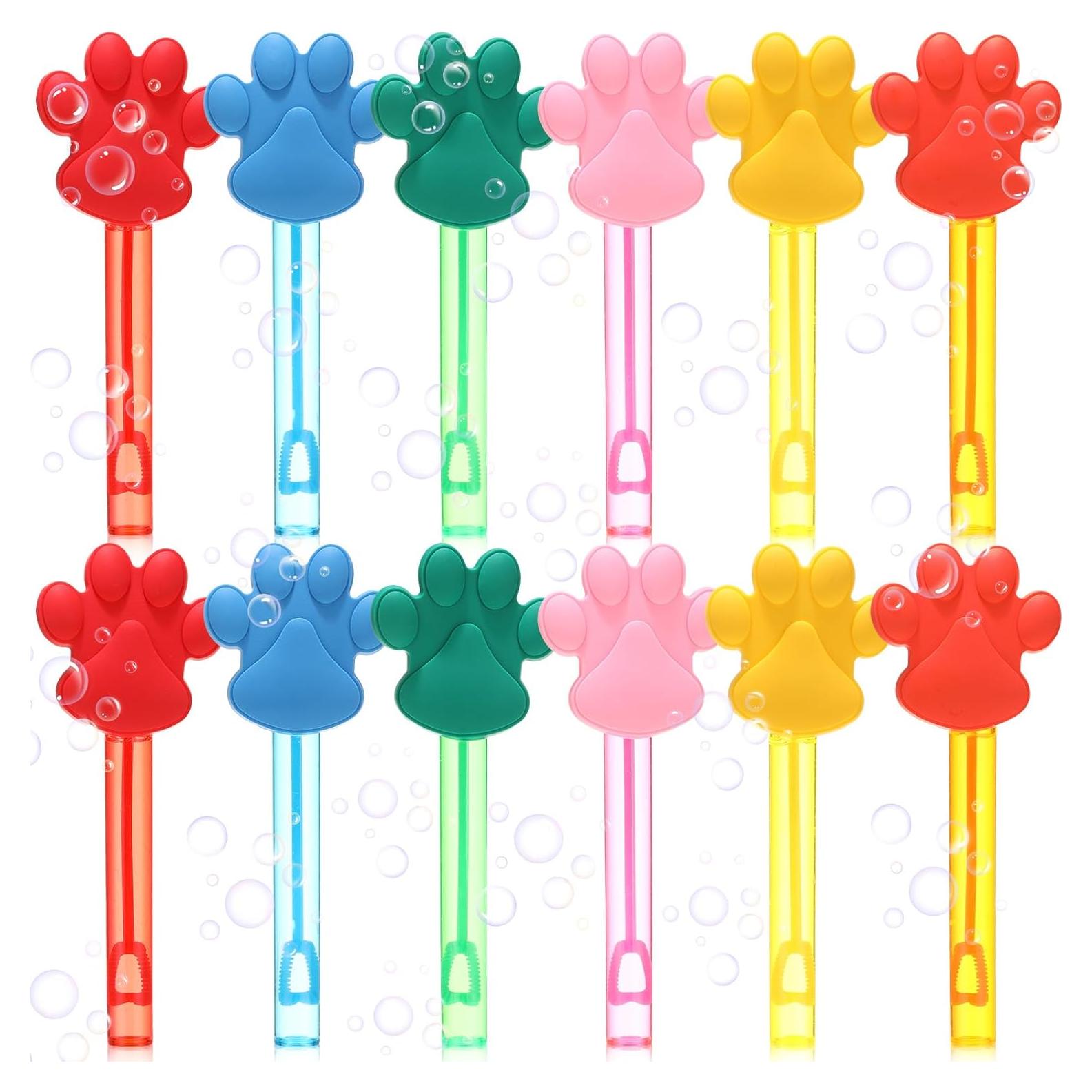 Varitas de Burbujas Shappy 32 Pcs Patas de Perro Multicolor