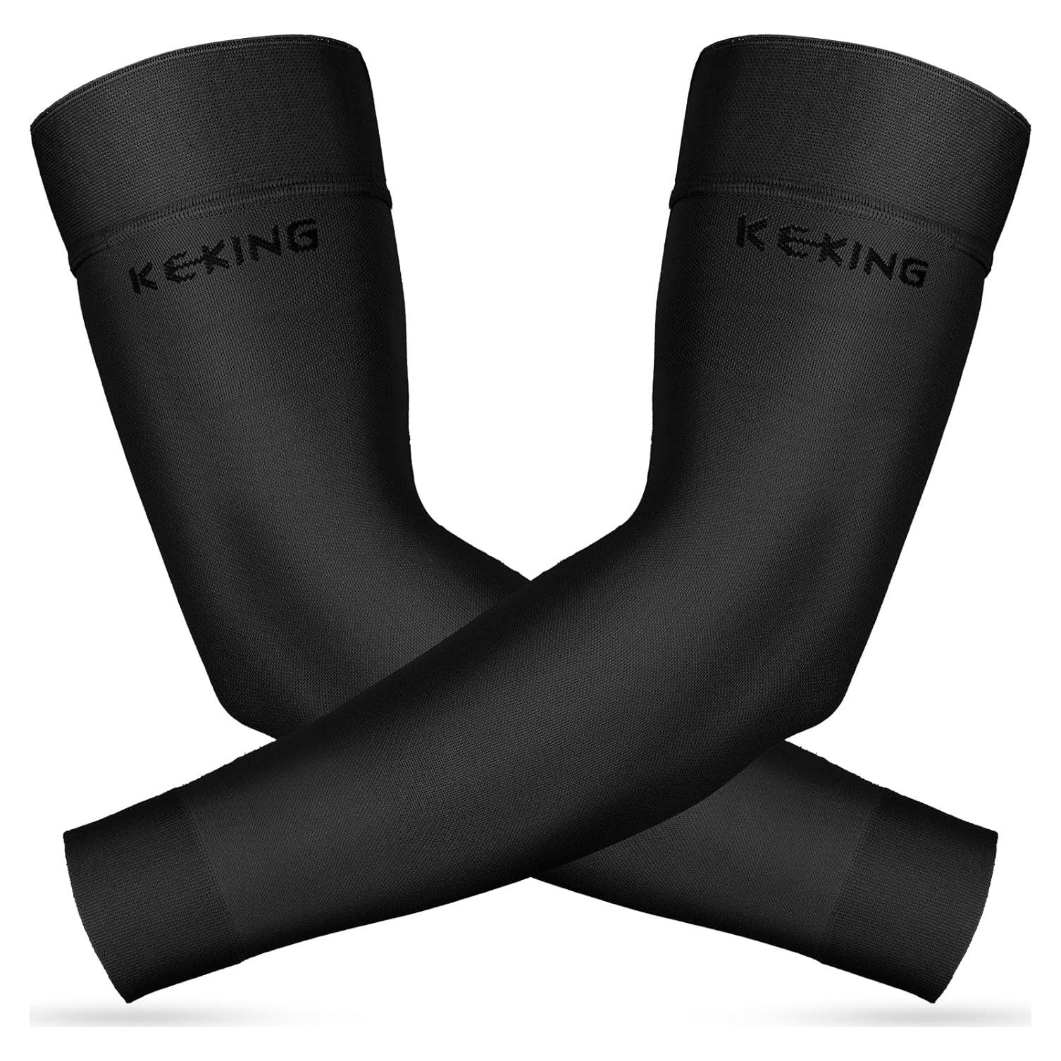 Mangas de Compresión KEKING para Brazo 15-20 mmHg Unisex