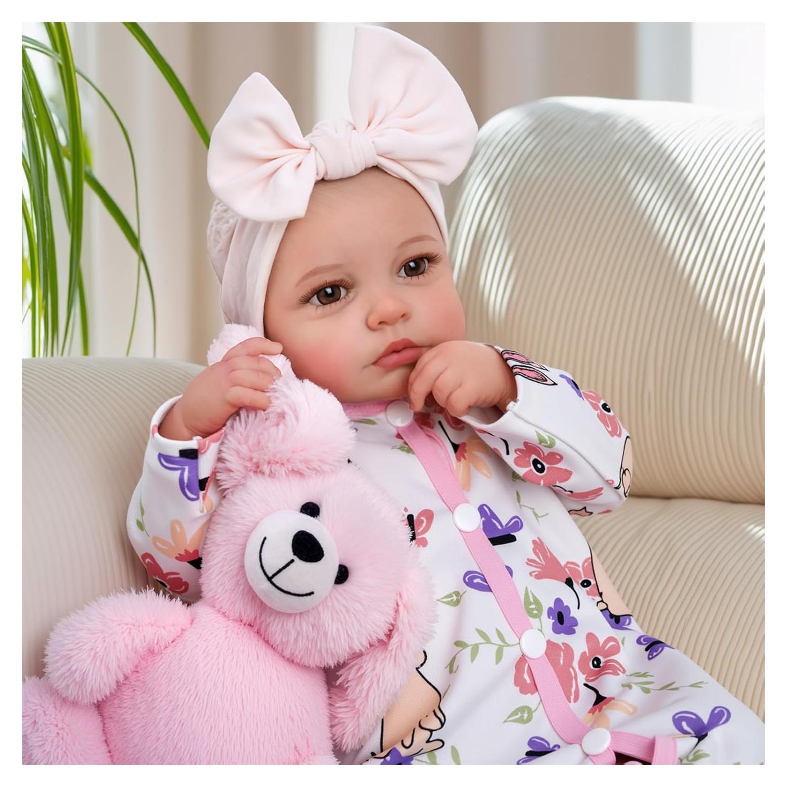 Muñeca Reborn BABESIDE 20" (50,8 cm) Vinilo Suave con Accesorios