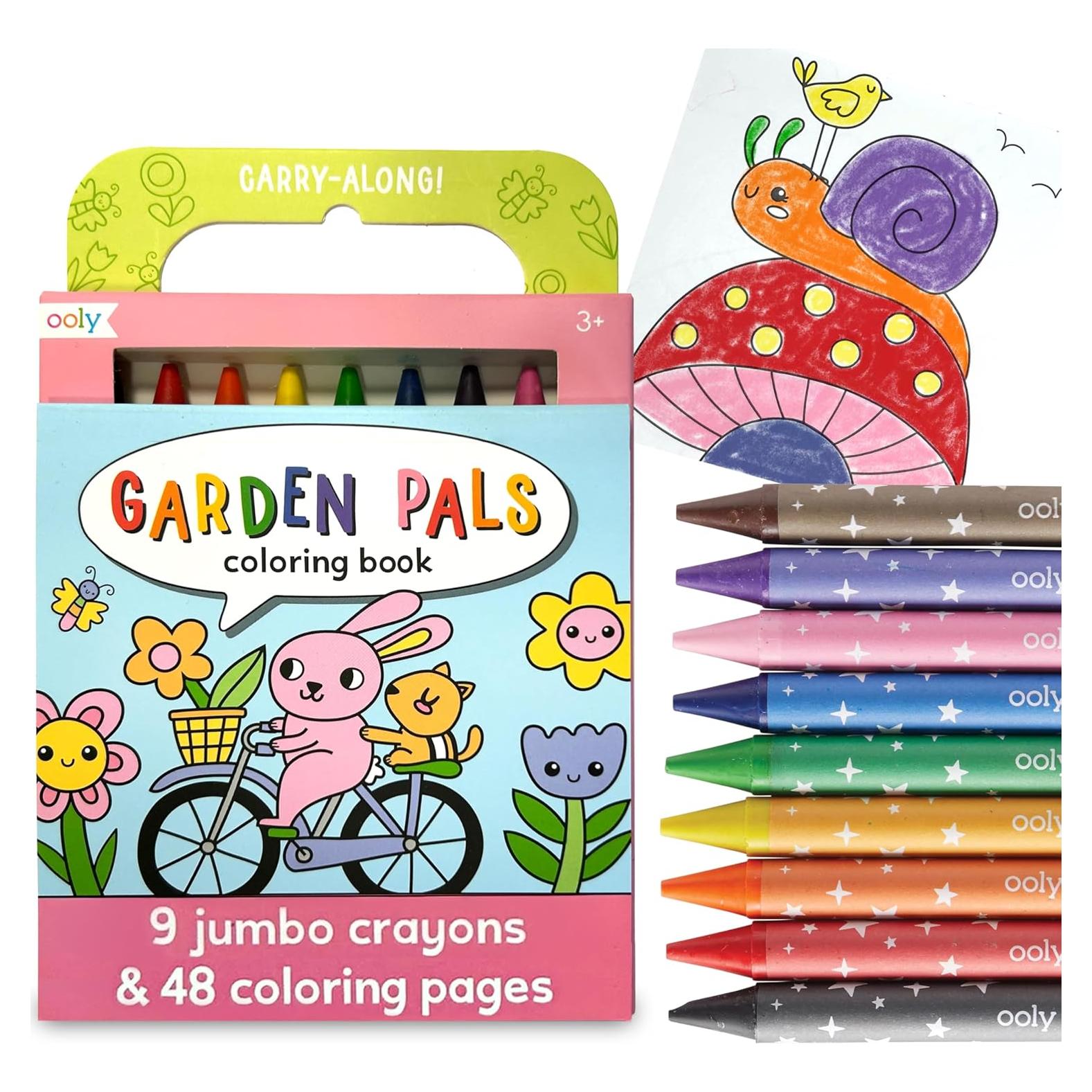 Kit de Arte de Viaje Ooly 9 Crayones Jumbo y 48 Páginas