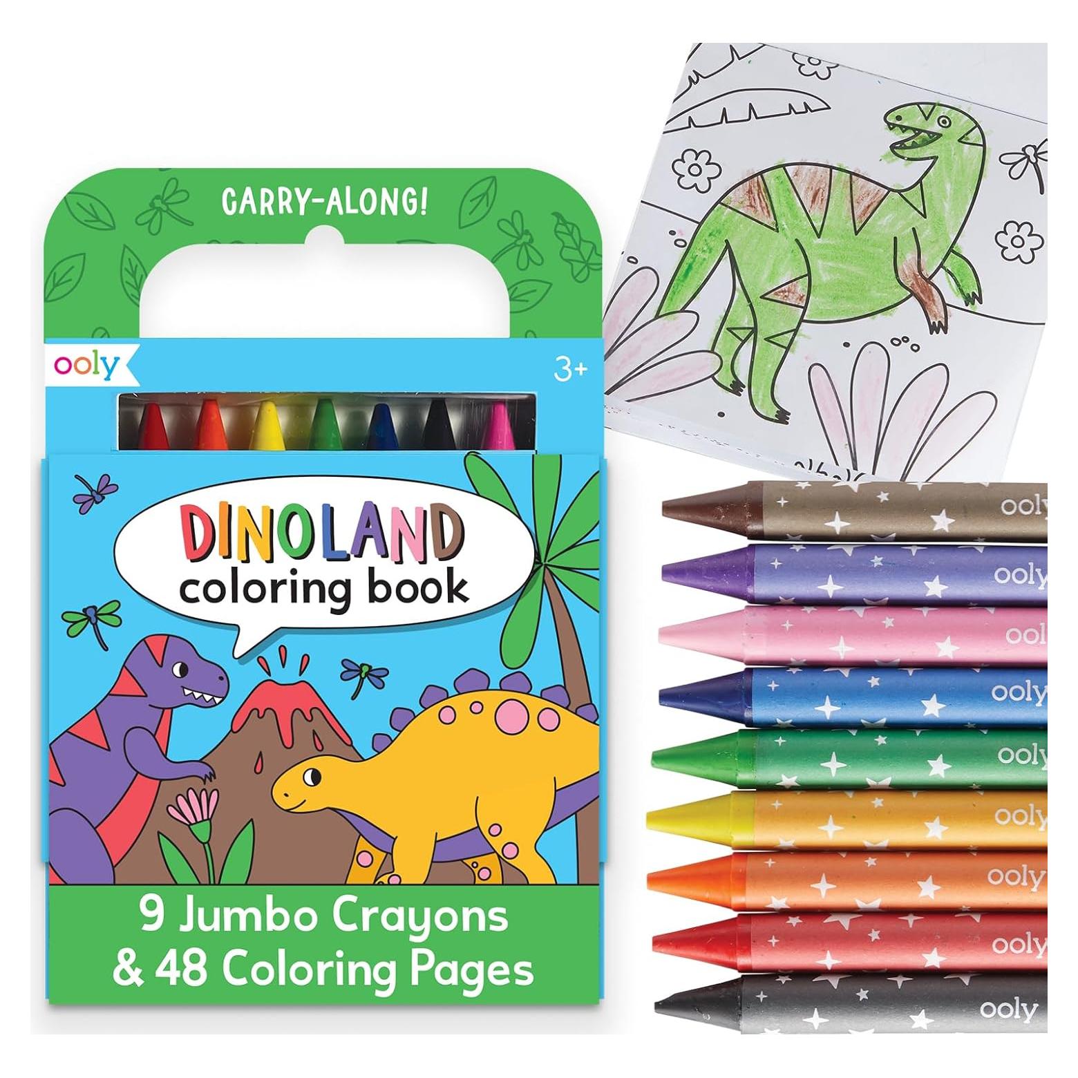 Kit de Arte de Viaje Ooly 9 Crayones Jumbo 48 Páginas Temáticas