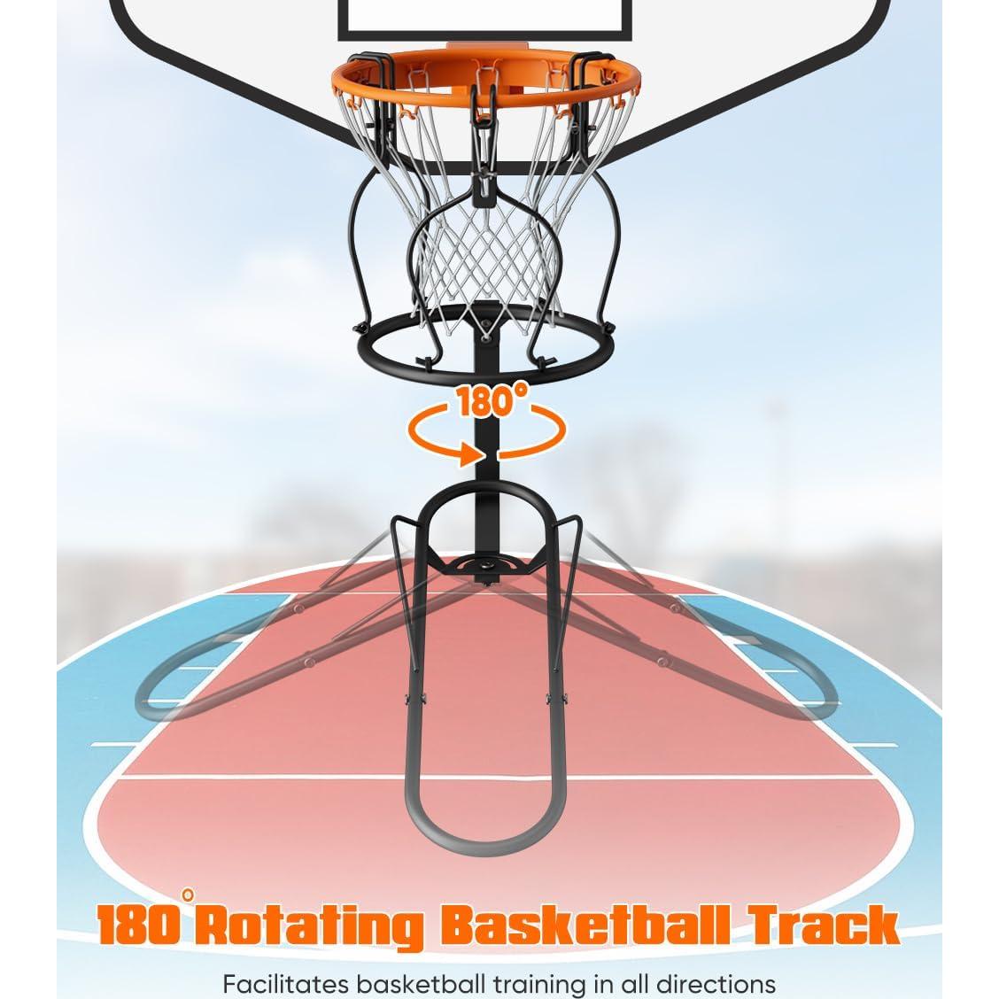 Devolvedor de Balón mocomax 180° para Aro 45.72 cm Negro