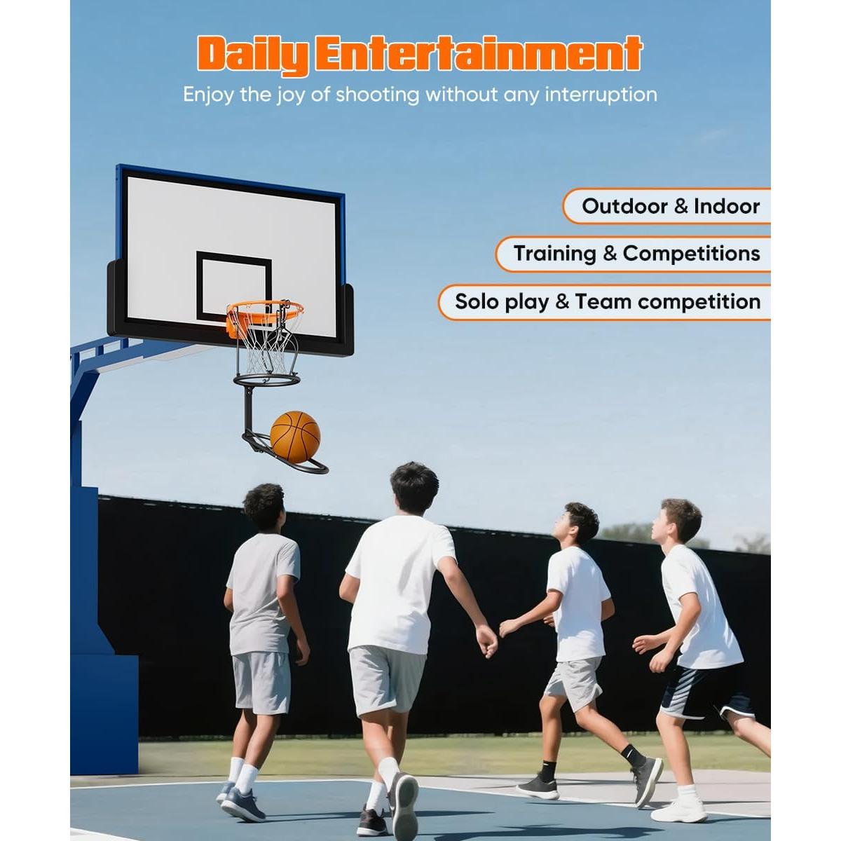 Devolvedor de Balón mocomax 180° para Aro 45.72 cm Negro