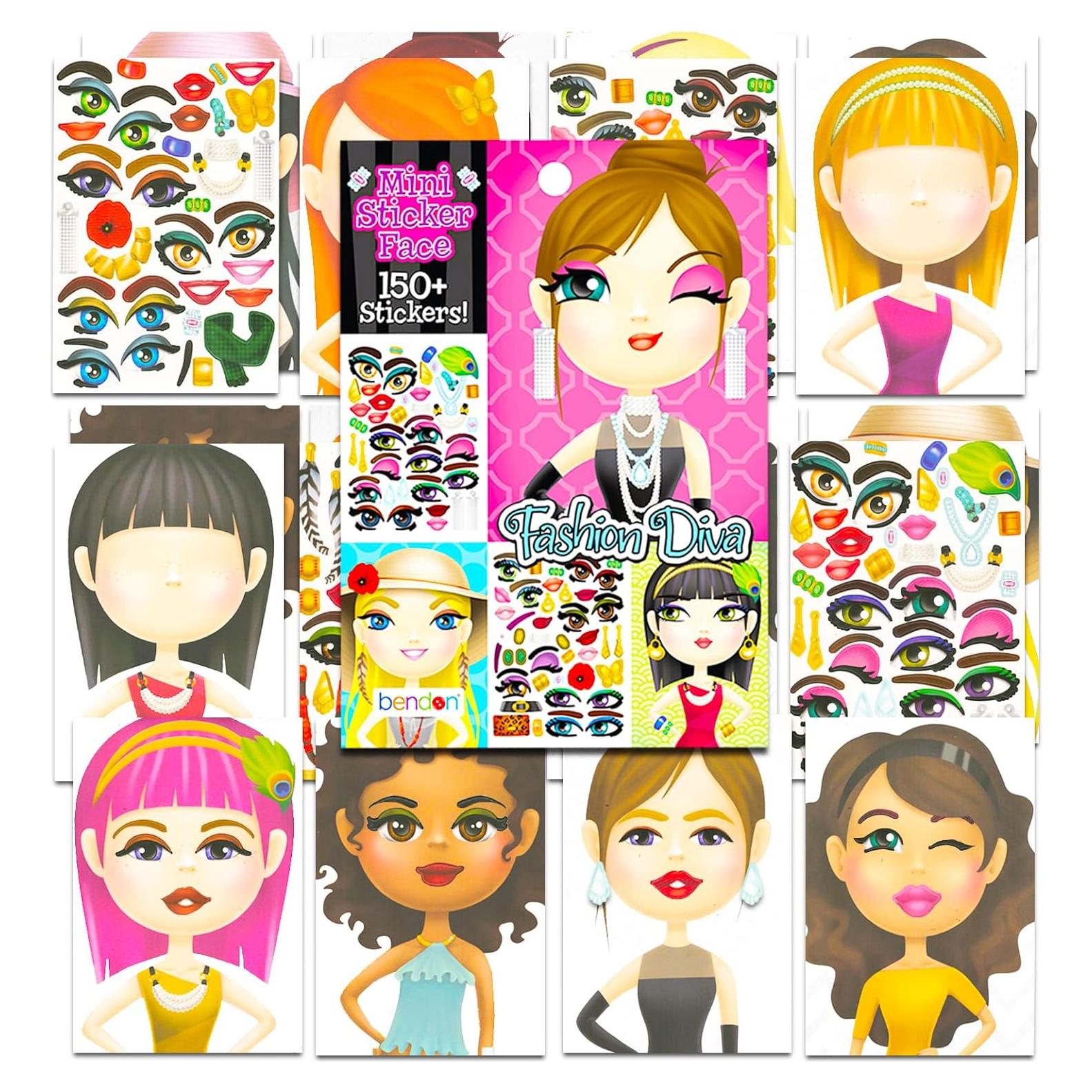 Hojas de Calcomanías Crenstone Divas de la Moda 24 Pcs