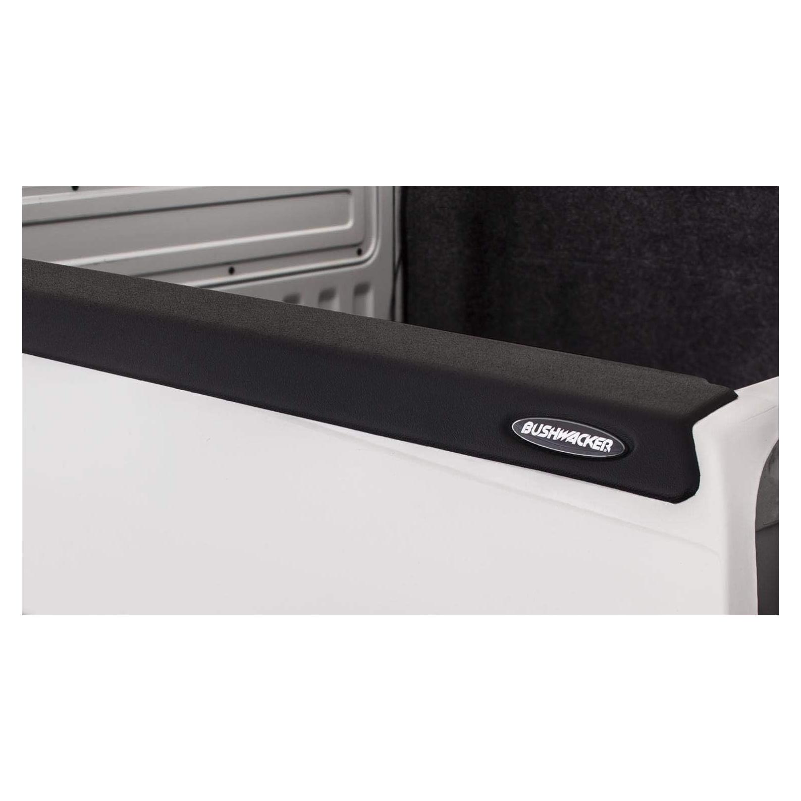 Tapas de riel de cama Bushwacker 178501 SmoothBack negro - Juego de 2