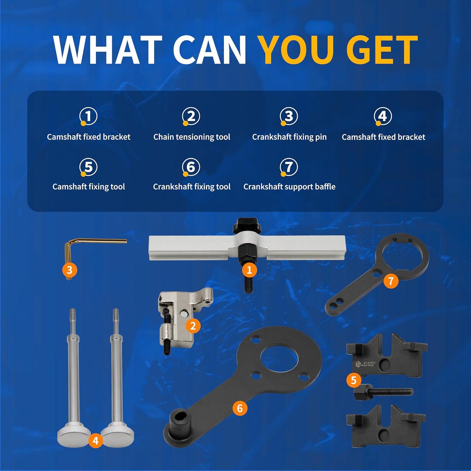 Kit de Herramientas de Bloqueo Motor BMW Kuntech N63 N65 N74