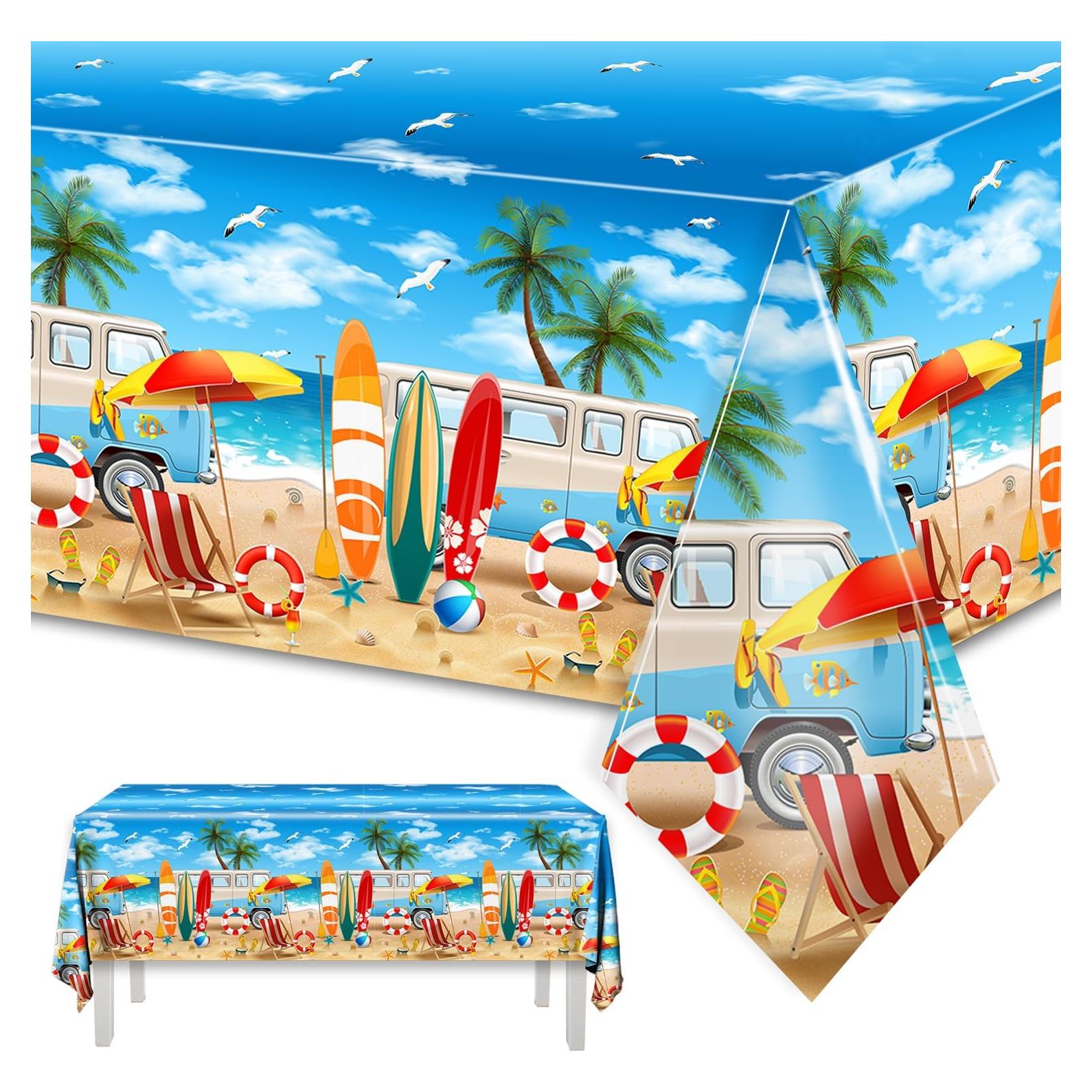 HAKOTI 3 Manteles de Playa Hawaianos 220x130 cm para Fiesta