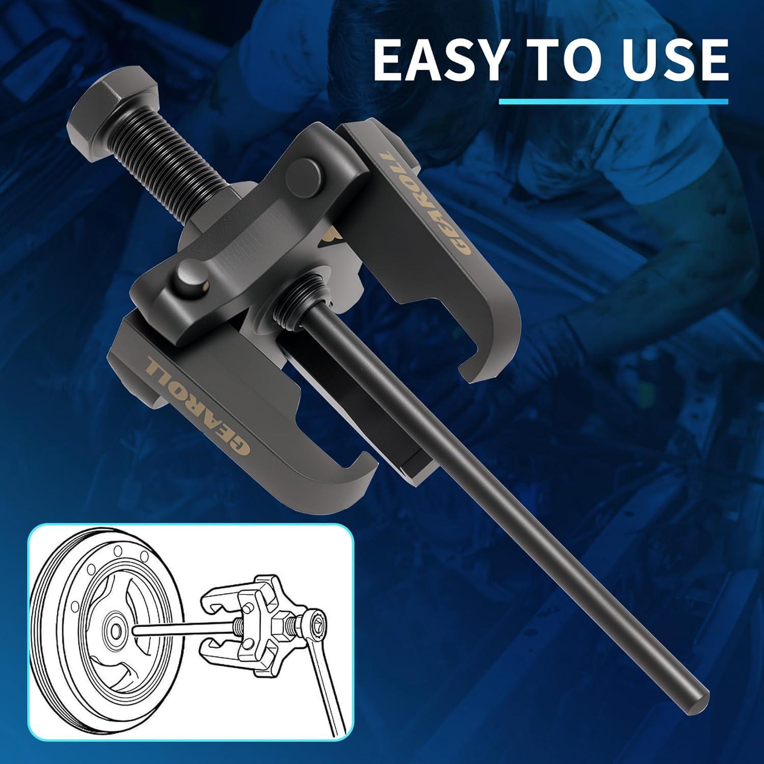 Extractor de Polea de Amortiguador Armónico GEAROLL 3 Garras