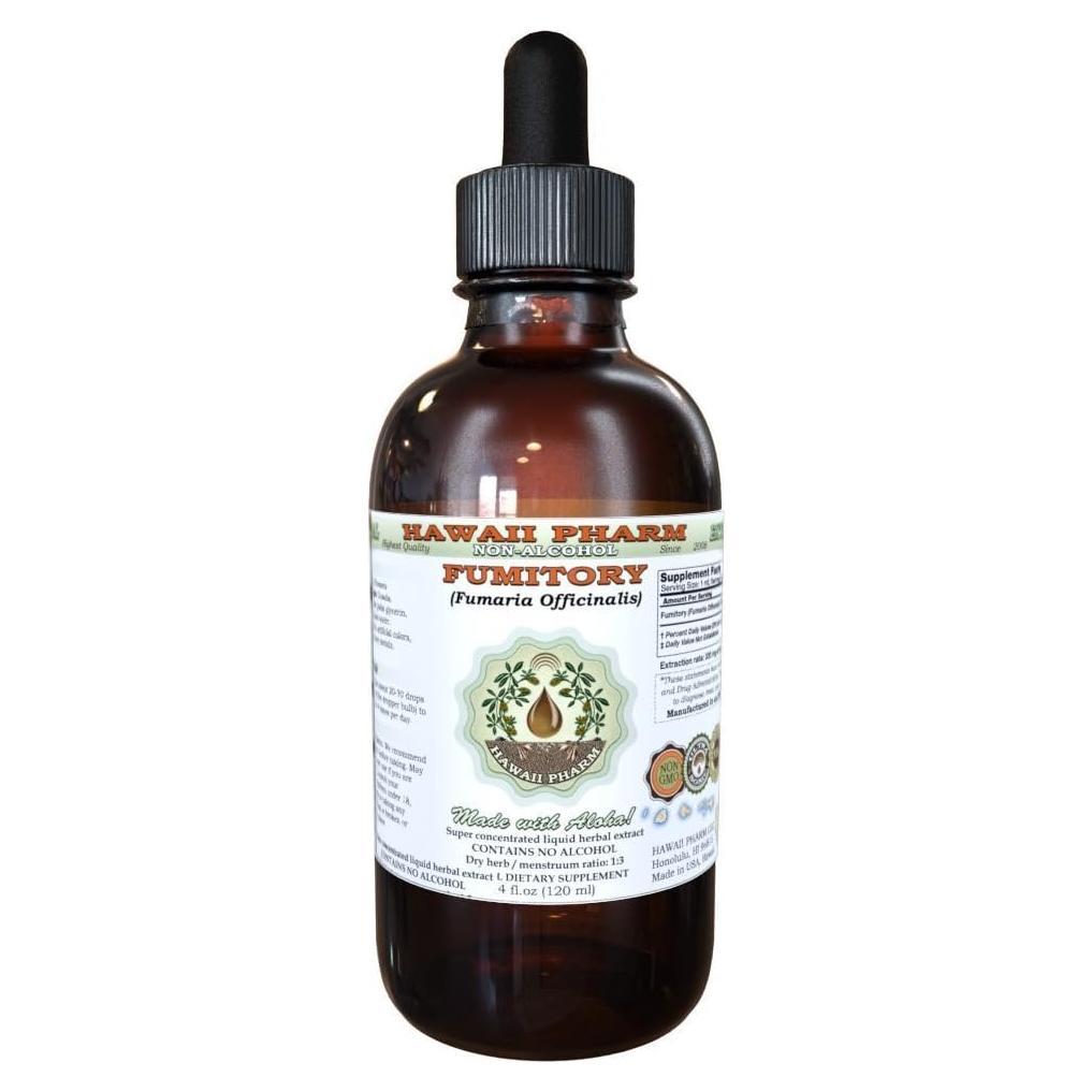 Extracto Líquido de Fumaria Orgánica Hawaii Pharm 59 ml