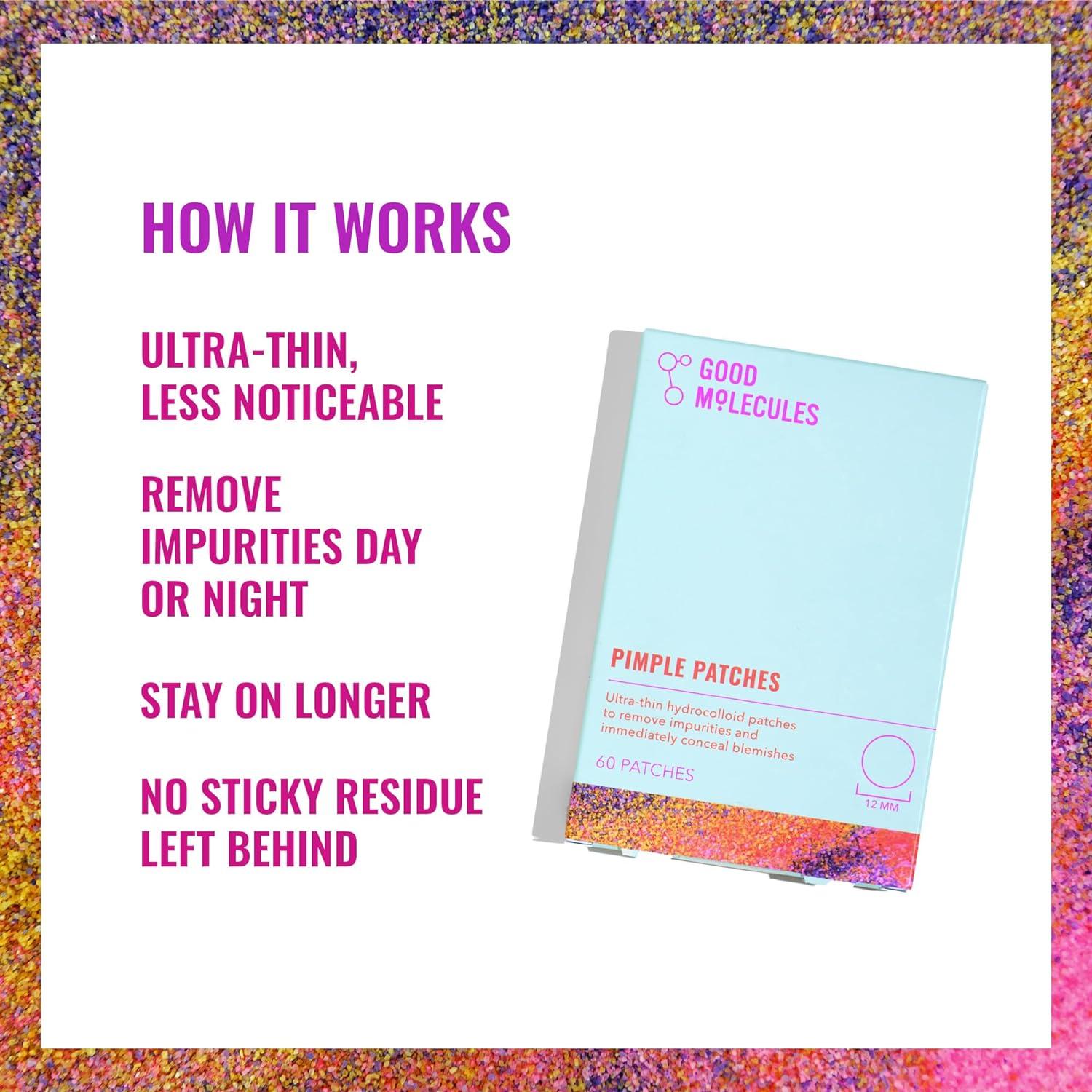 Parches Hidrocoloides Good Molecules para Acné - 60 Parches