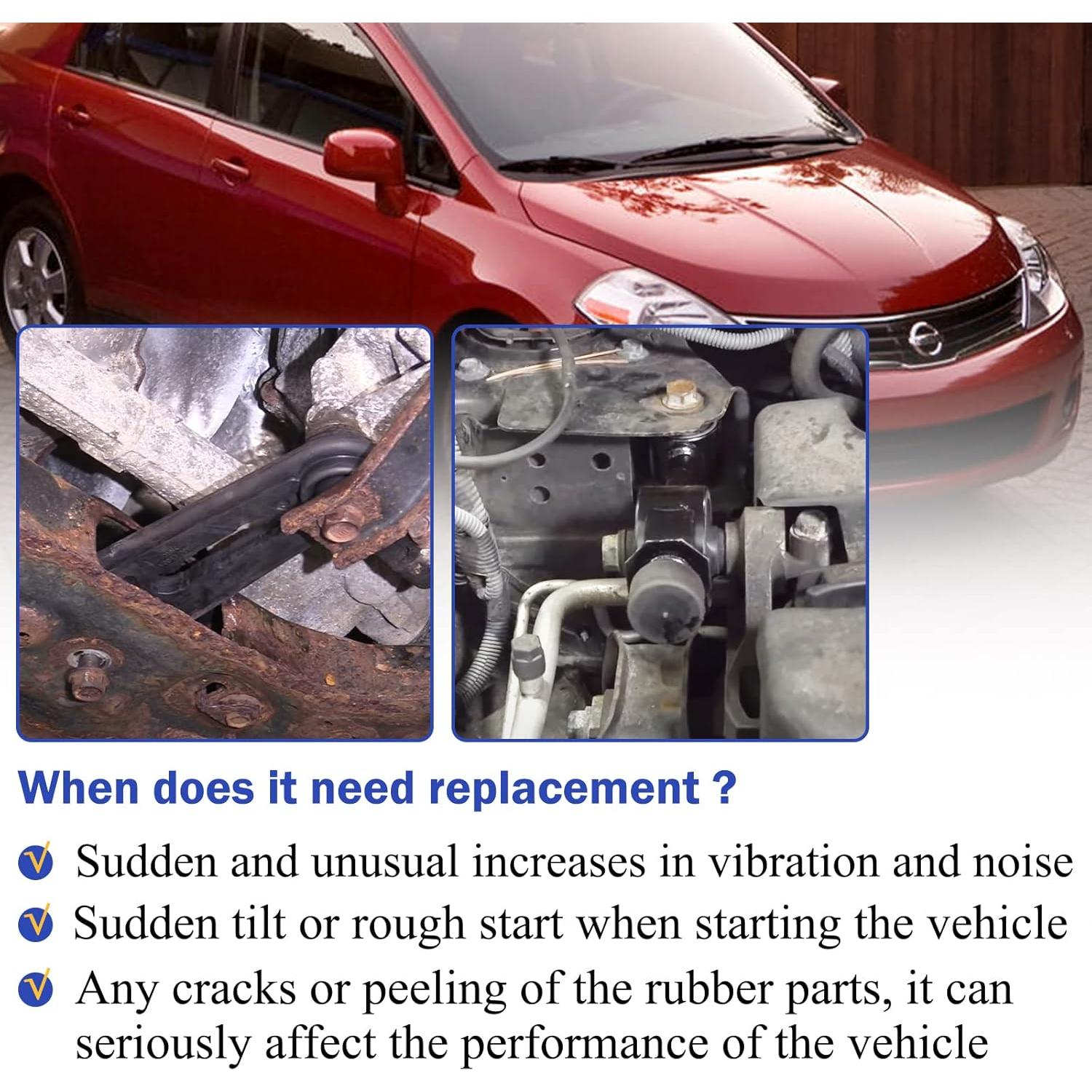 Montaje de Motor y Transmisión Nissan Versa 2007-2012 Juego de 4