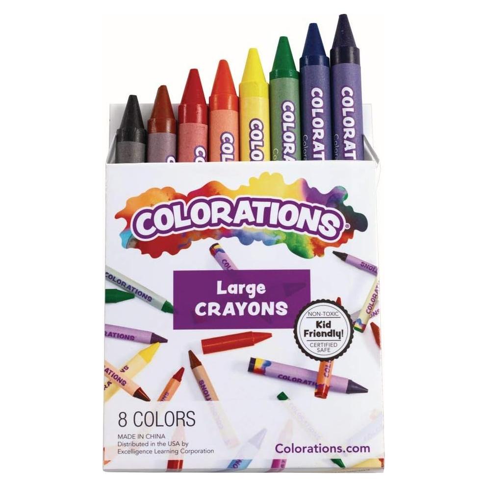 Crayones Colorations Grandes No Tóxicos 8 Colores para Niños