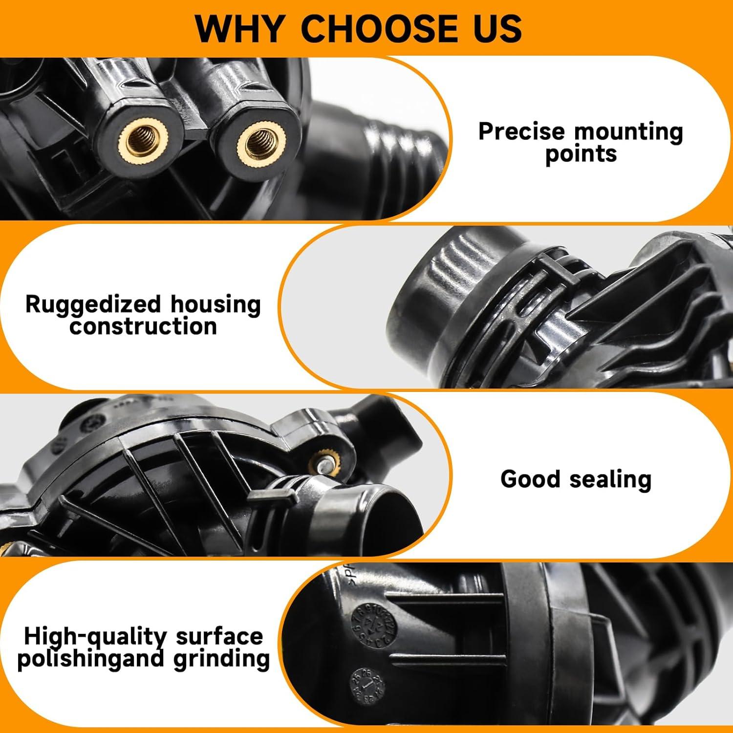 Carcasa de termostato doietc para BMW E90 E92 E60 E83 2006-2016