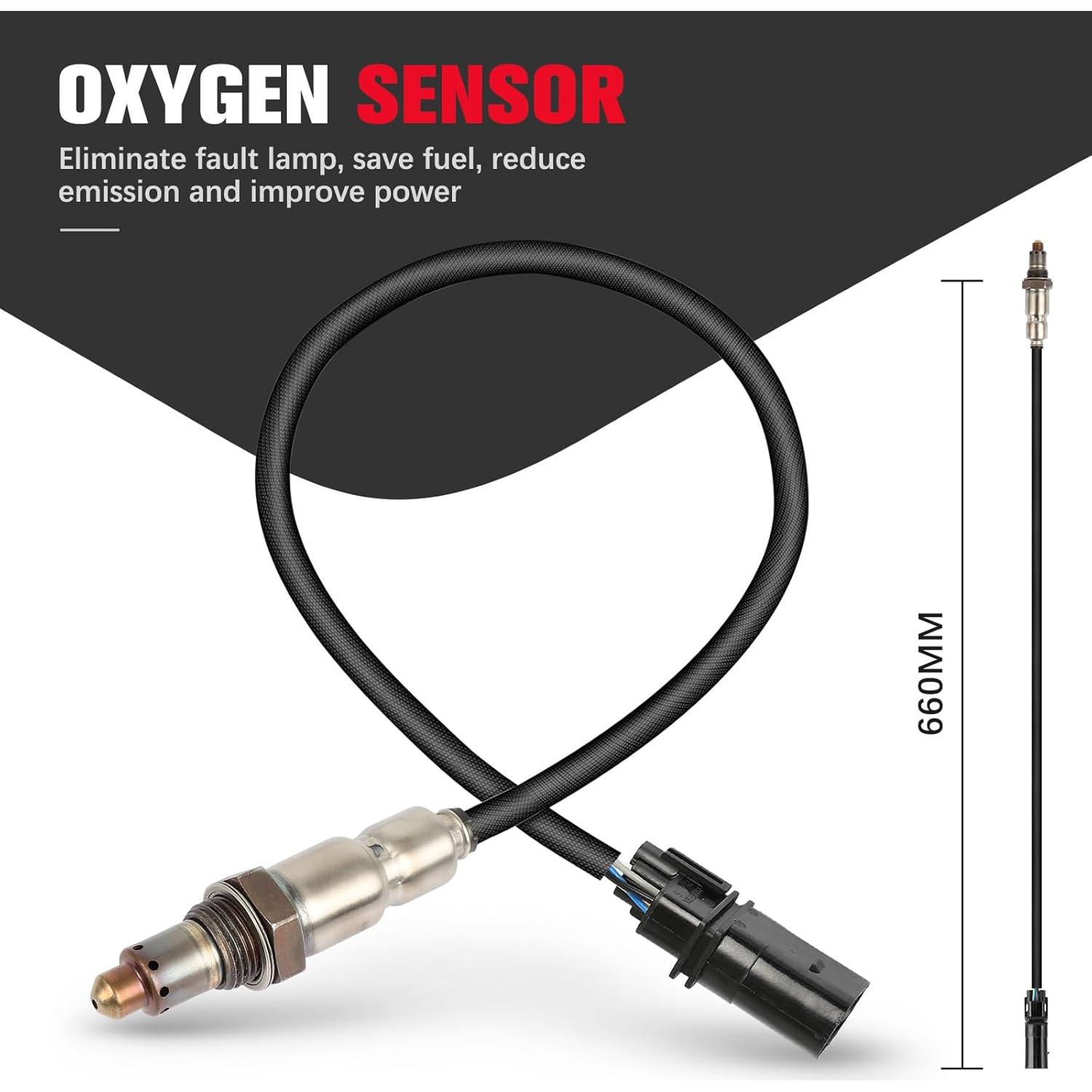 Sensor de Oxígeno O2 QIJIAUTO Compatible Audi, Hyundai, Kia