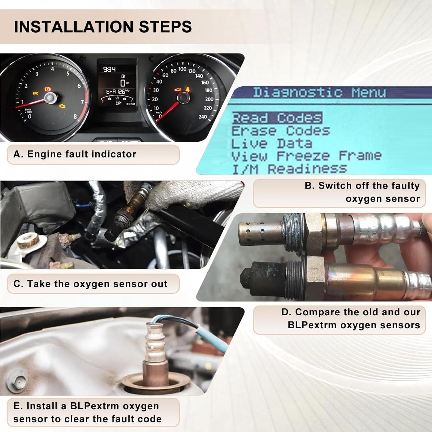 Sensor de Oxígeno BLPextrm 15717 Compatible Ford y Mazda