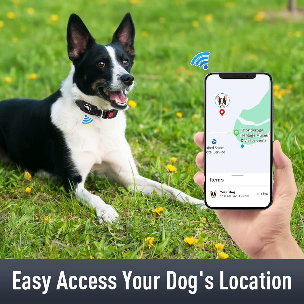 Collar para Perros Erbine Mediano Reflectante con Soporte AirTag