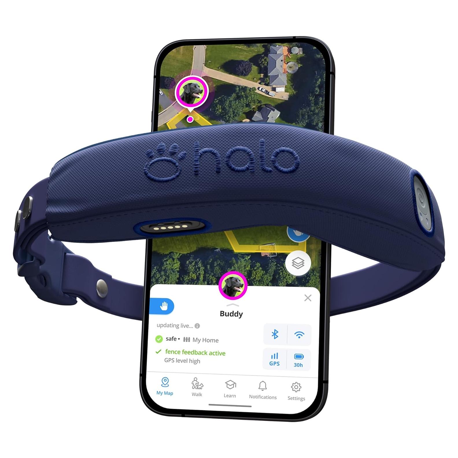 Collar Halo 4 para Perros con GPS y Entrenamiento - Talla Única