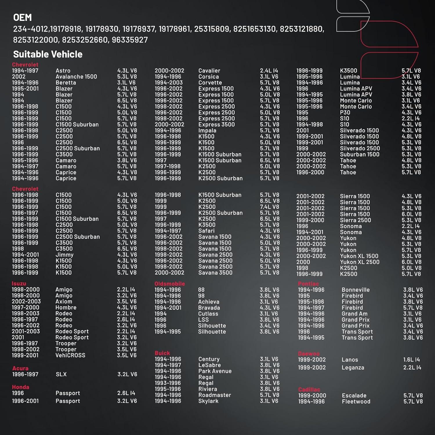 Sensor de Oxígeno O2 BDFHYK Upstream Downstream 238g
