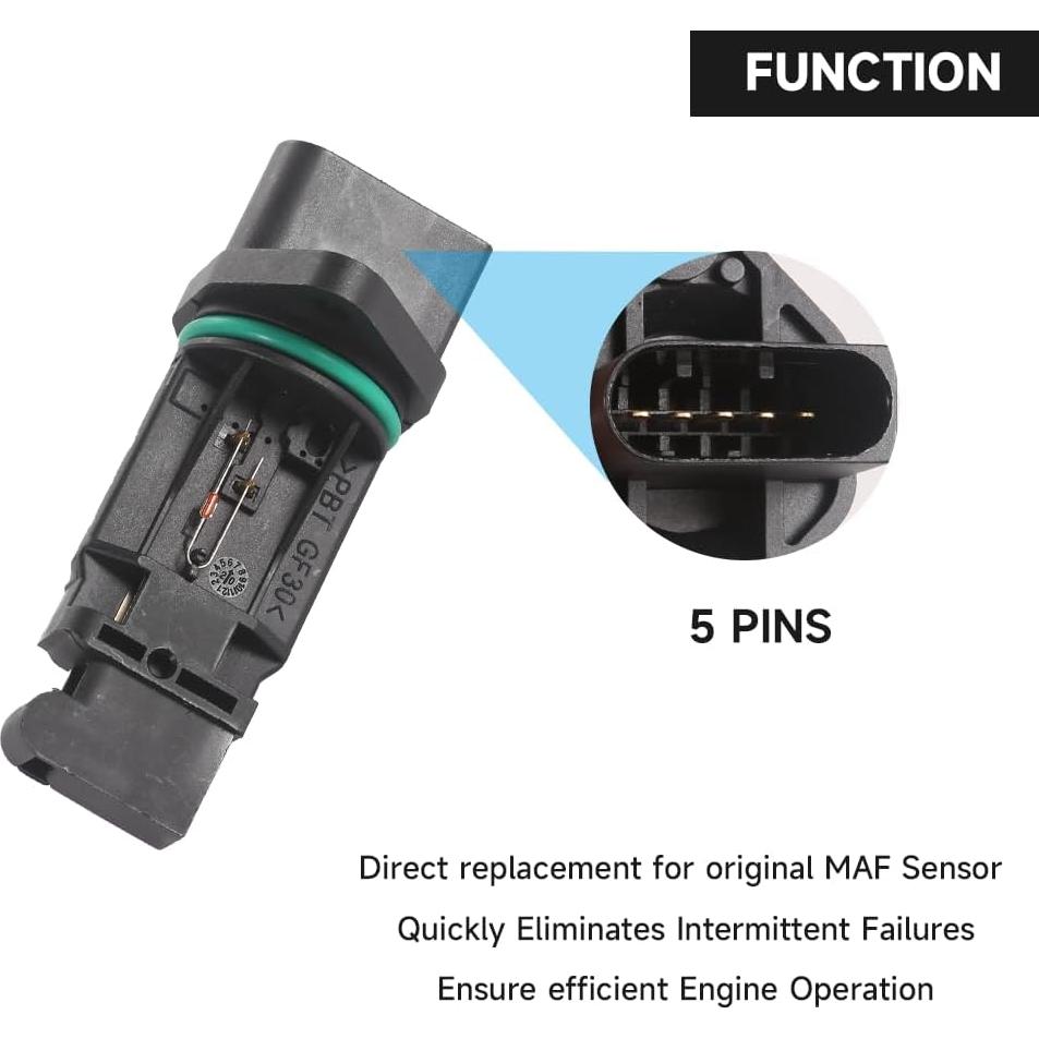 Sensor de Flujo de Aire Masivo YOLLKY 2407yo076 Compatible Audi y VW
