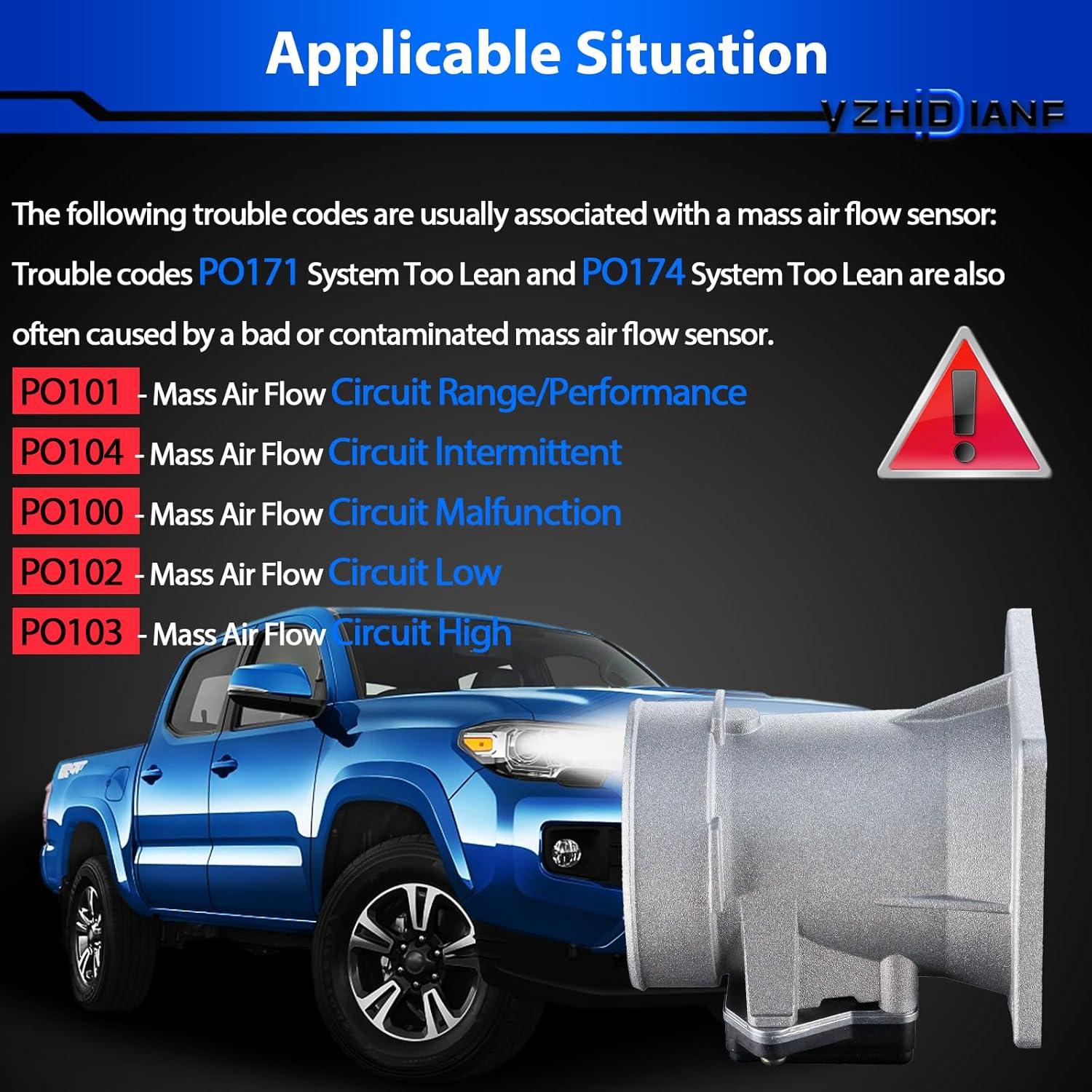 Sensor de Flujo de Aire Masivo YZHIDIANF F67Z12B579BBRM