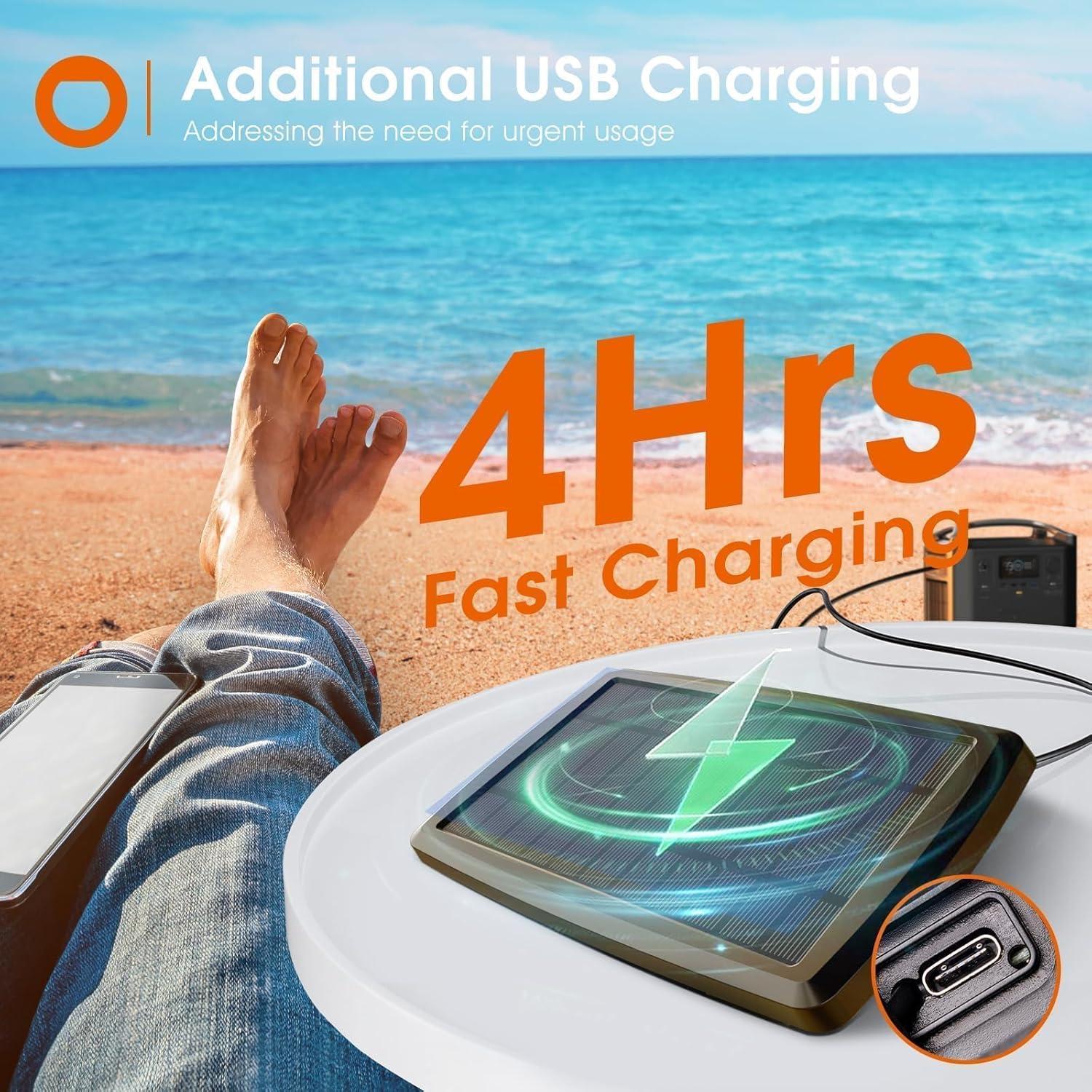 Luces de Cadena Solares addlon 54FT con Control Remoto y USB