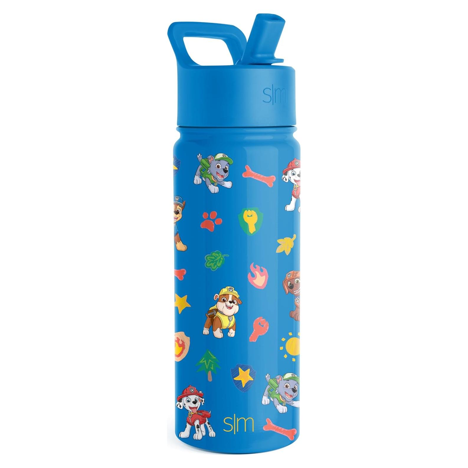 Botella de Agua Simple Modern 532ml Paw Patrol Tapa Pajita