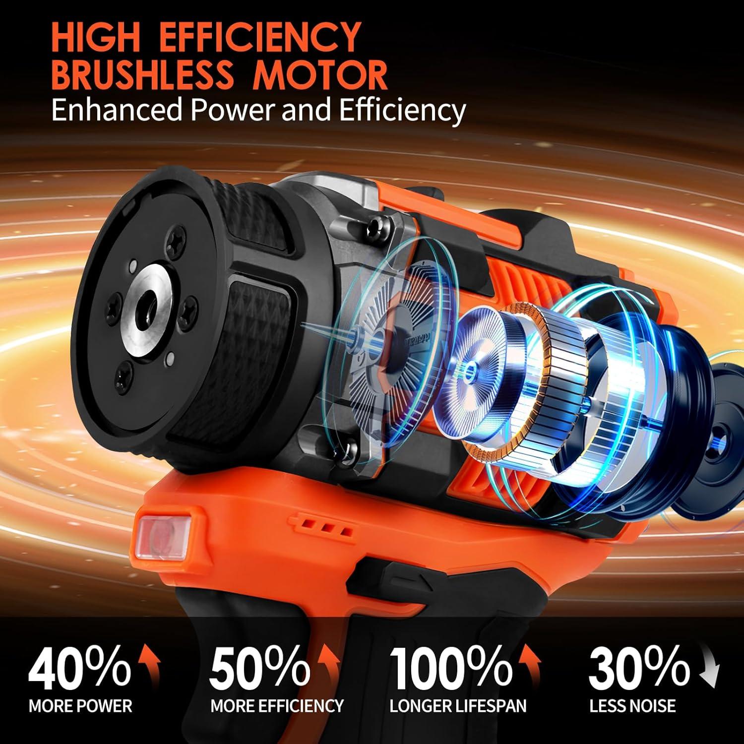 Pulidora Inalámbrica Sin Escobillas Vkndoynt 3" 2 Velocidades