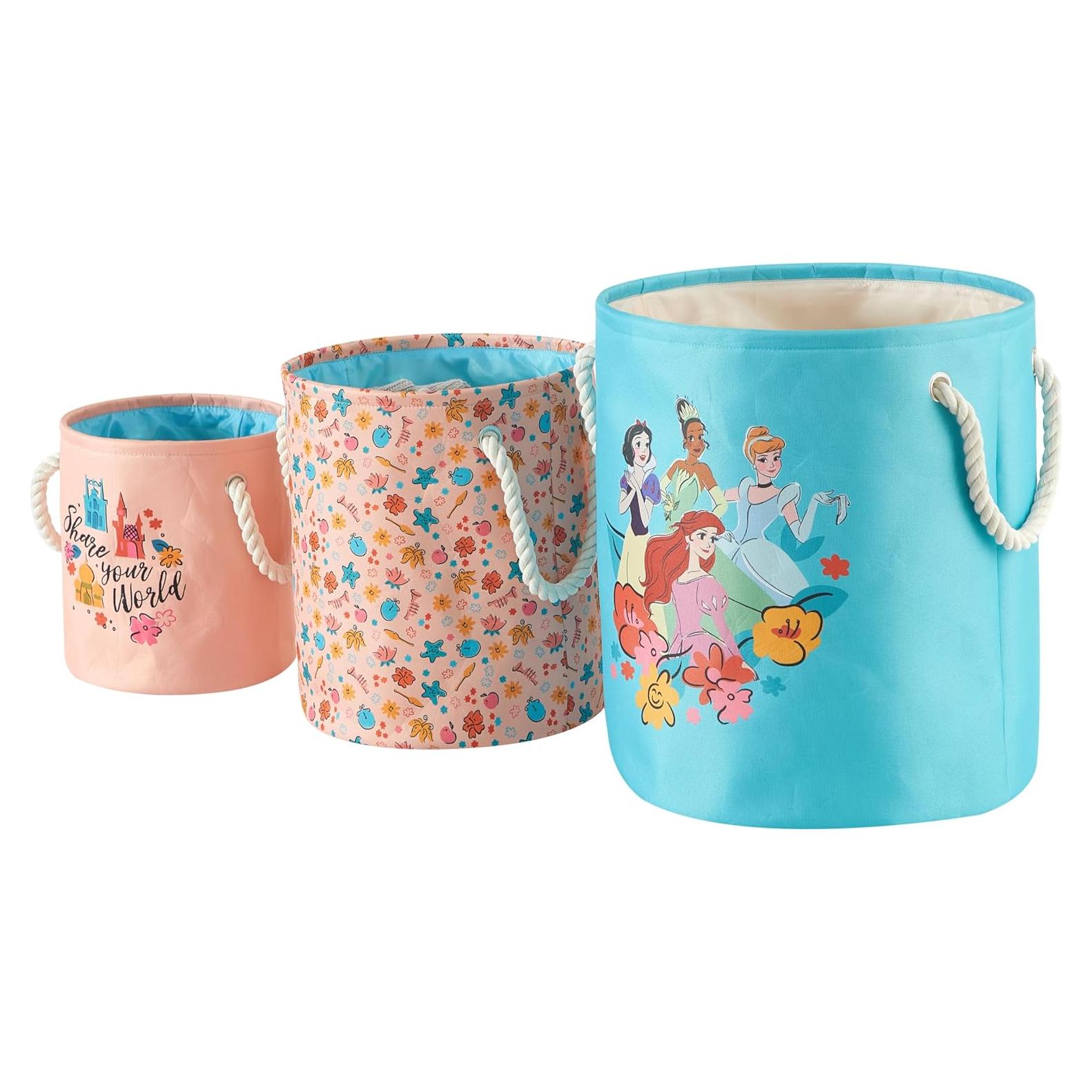 Juego de 3 cestas de almacenamiento Idea Nuova Princesa