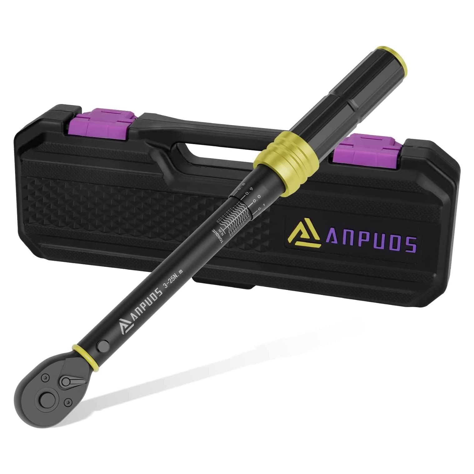 Llave de Torque ANPUDS 1/4" 3-25 Nm Trinquete