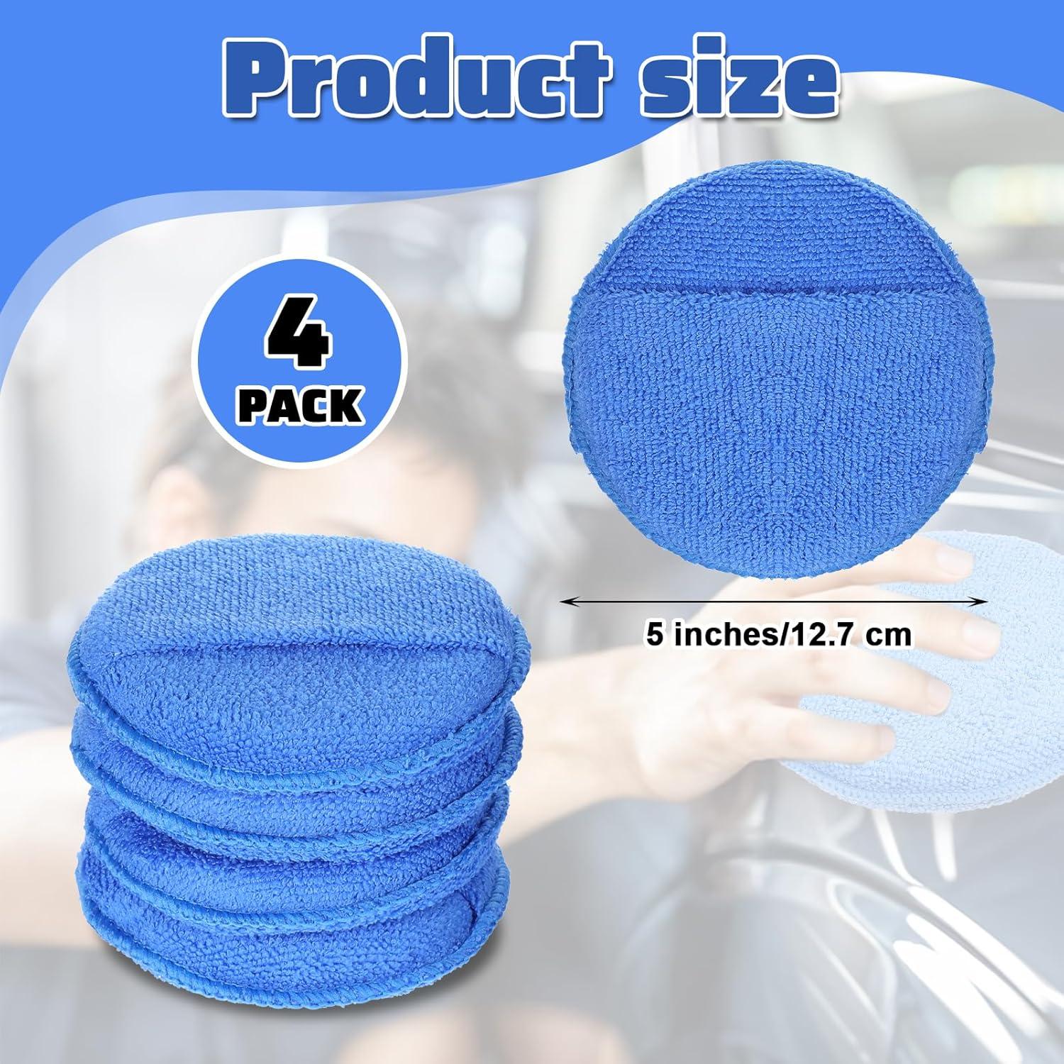 Almohadillas de Cera Microfibra Sorcristy 4 Piezas 12.7cm