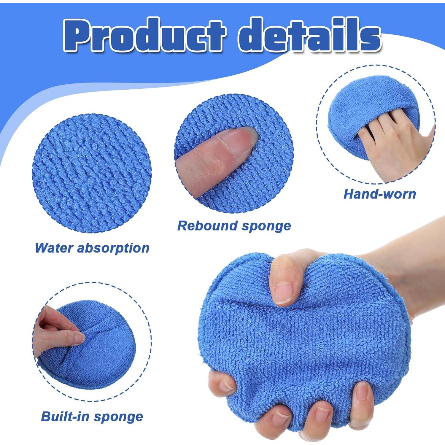 Almohadillas de Cera Microfibra Sorcristy 4 Piezas 12.7cm