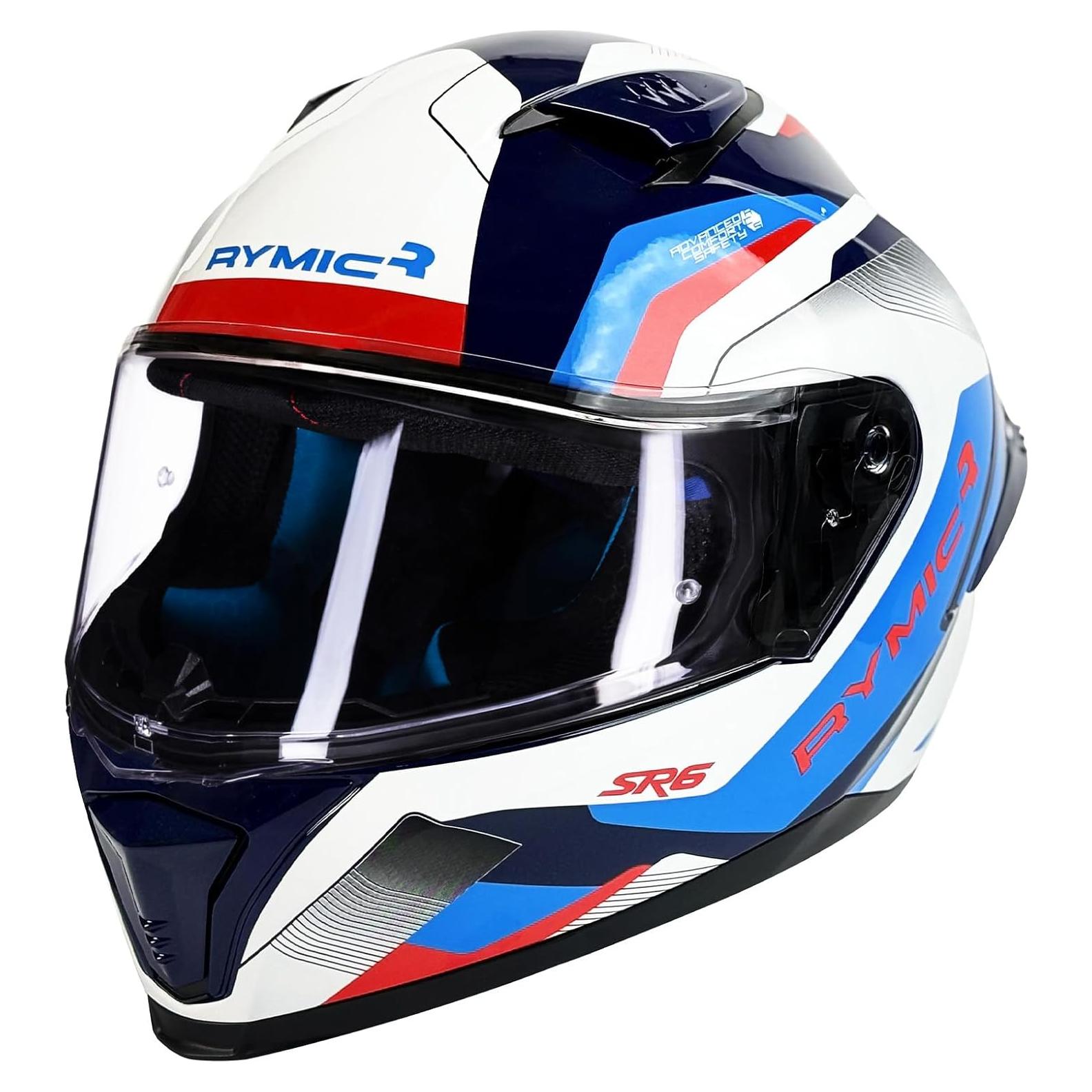 Casco de Moto RYMIC SR6 Integral con Visores Claro y Ahumado
