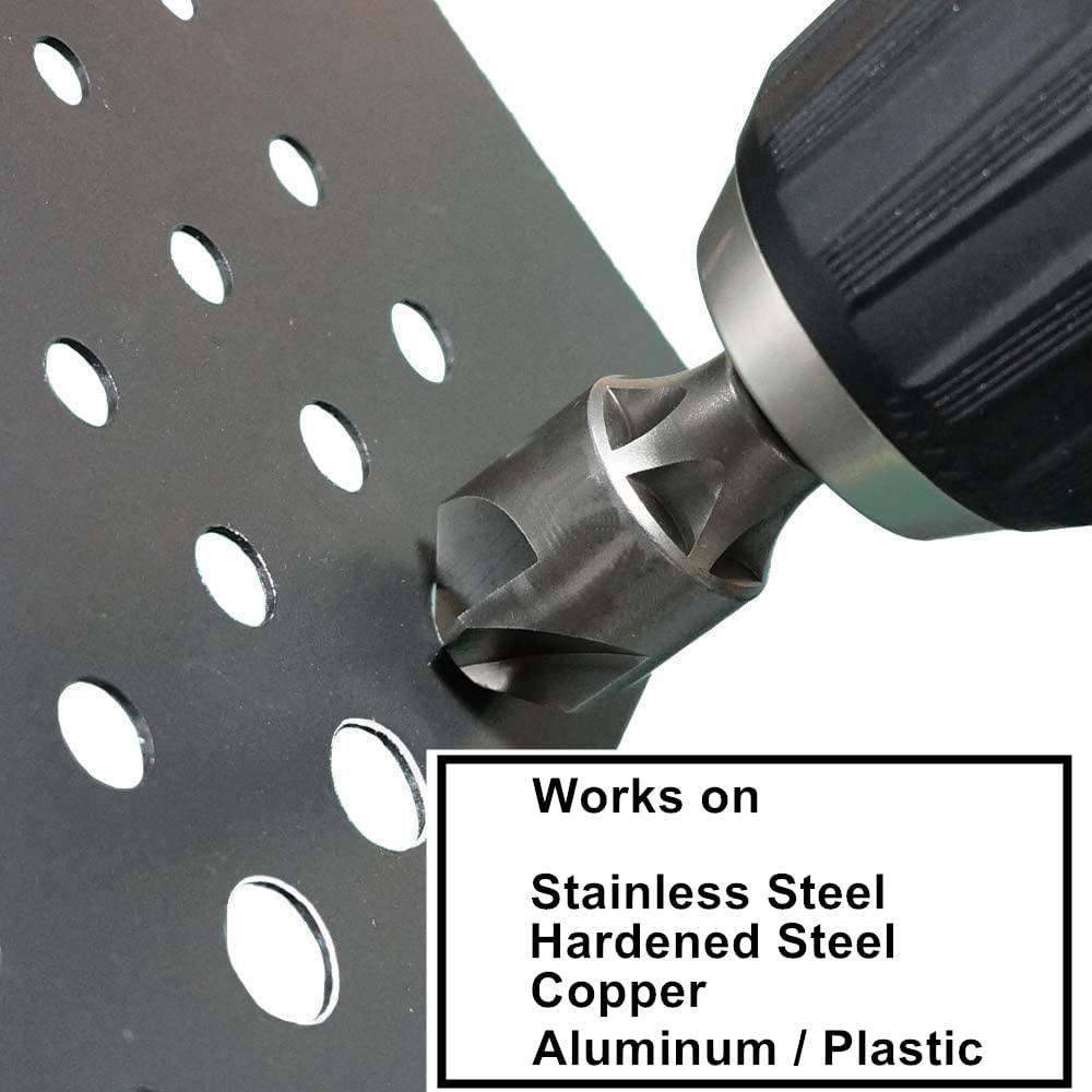 Broca de Avellanado CONQUER 5 Flautas 87° 3mm-19mm