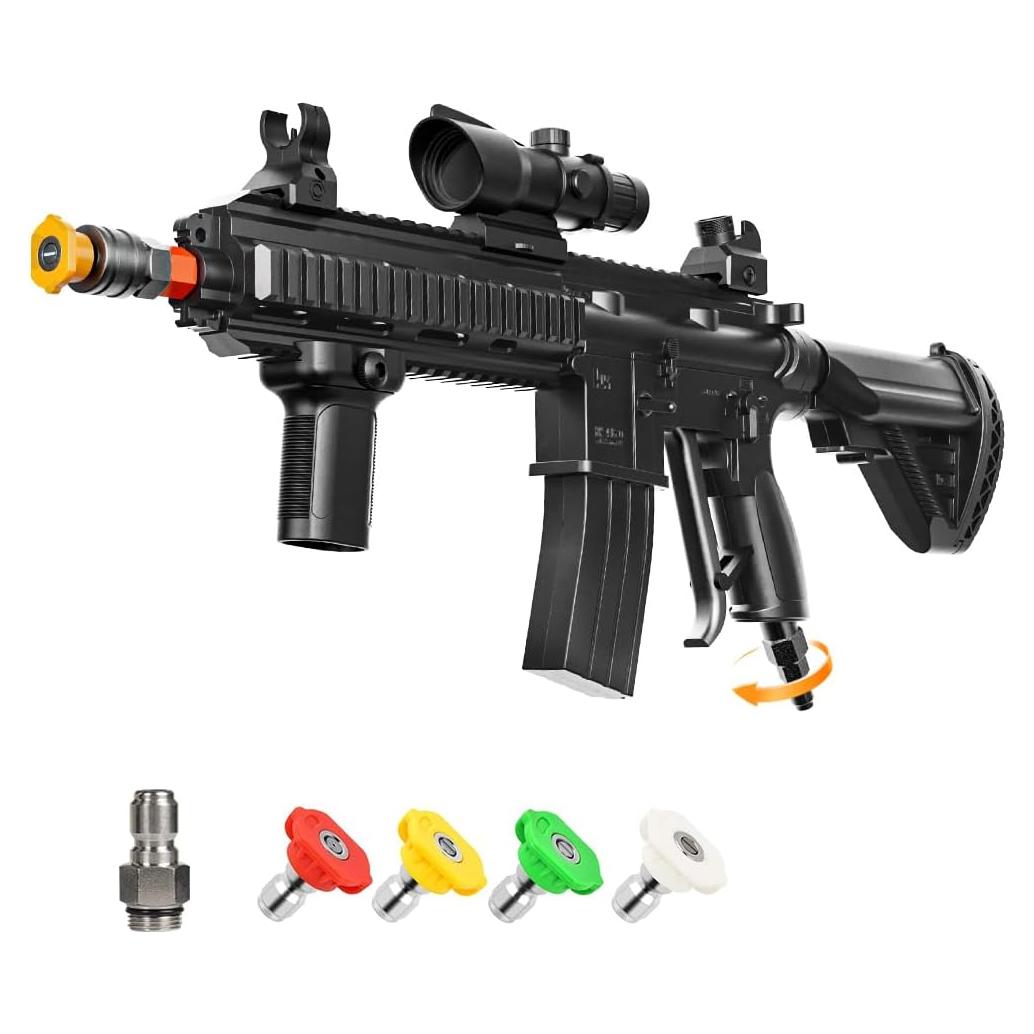 Pistola de Lavado a Presión AKMUNCLE M4A1 3600 PSI Negro