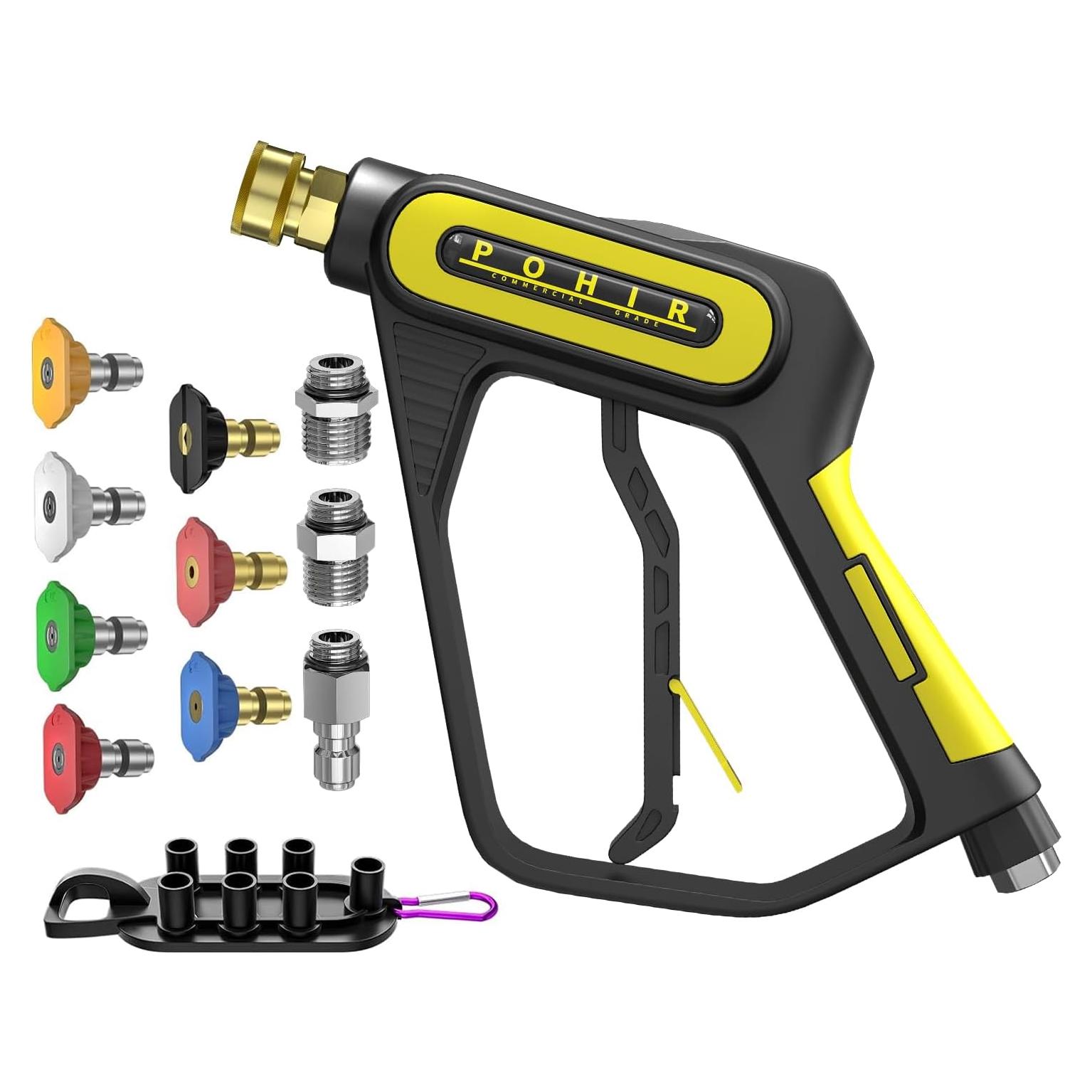 Pistola de Lavado a Presión POHIR 5000 PSI 12 GPM con Boquillas