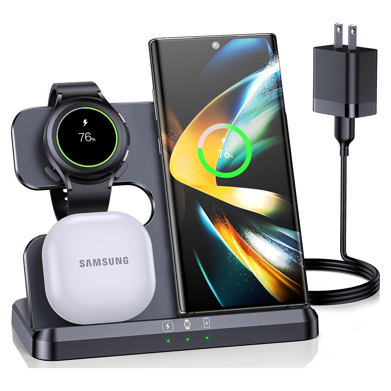 Cargador Inalámbrico ZUBARR 3 en 1 para Samsung Galaxy