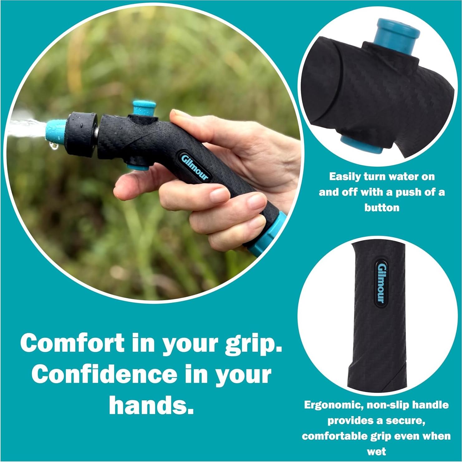 Boquilla de Manguera Gilmour Ajustable con Mango Ergonómico