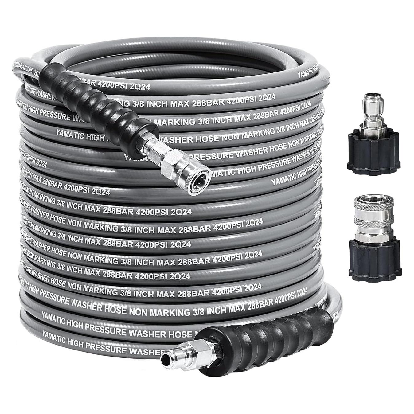 Manguera de Lavadora a Presión YAMATIC 3/8" 30m 4200 PSI