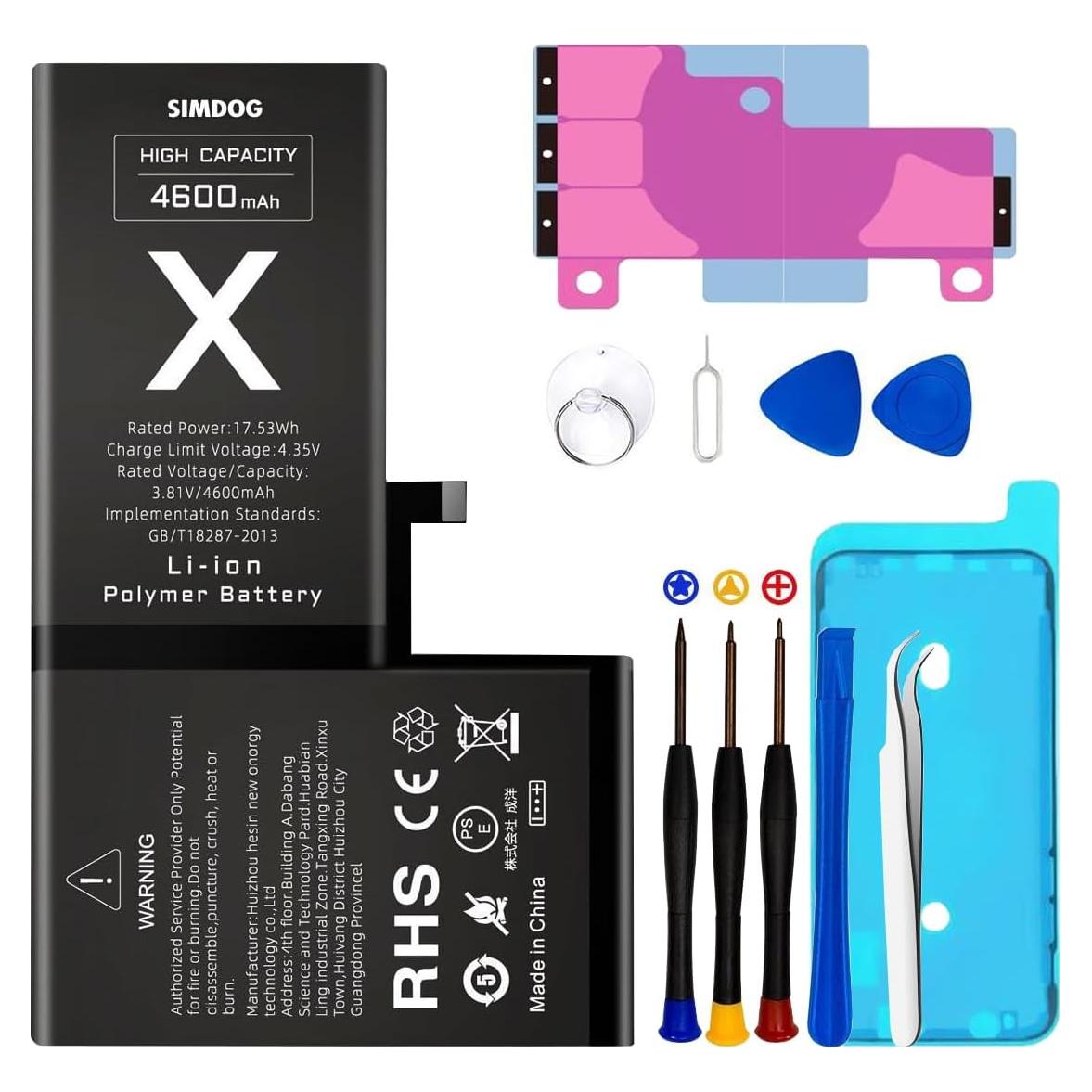 Batería de Reemplazo para iPhone X 4600mAh Huizhou