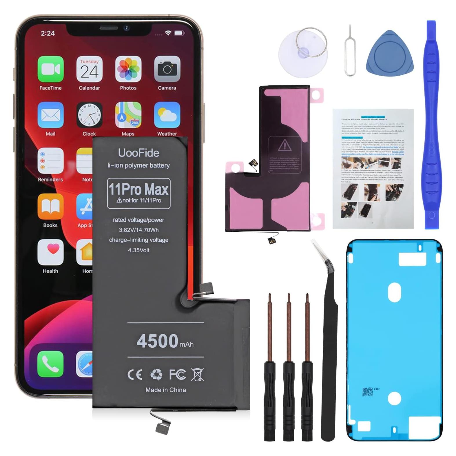 Batería de Alta Capacidad UooFide para iPhone 11 Pro Max 4500mAh