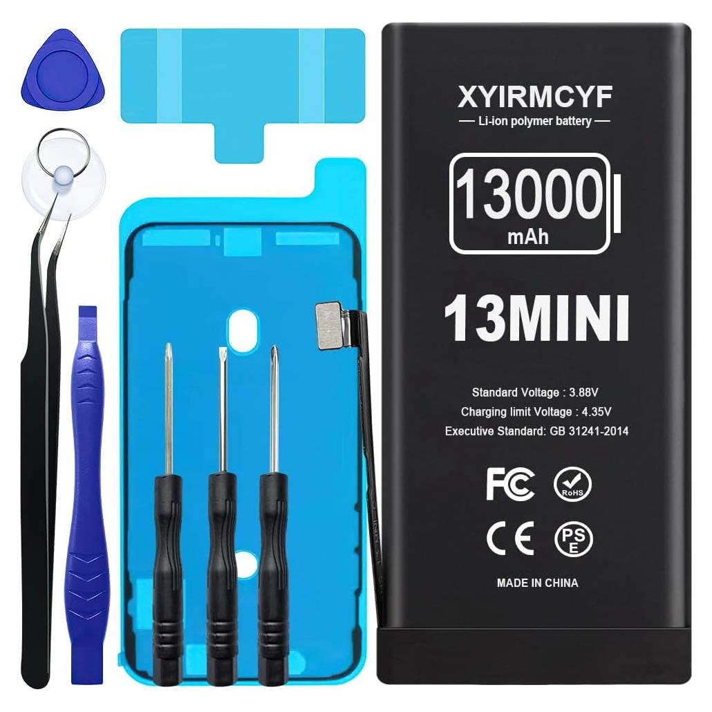 Batería de Reemplazo 13000mAh XYIRMCYF para iPhone 13 Mini
