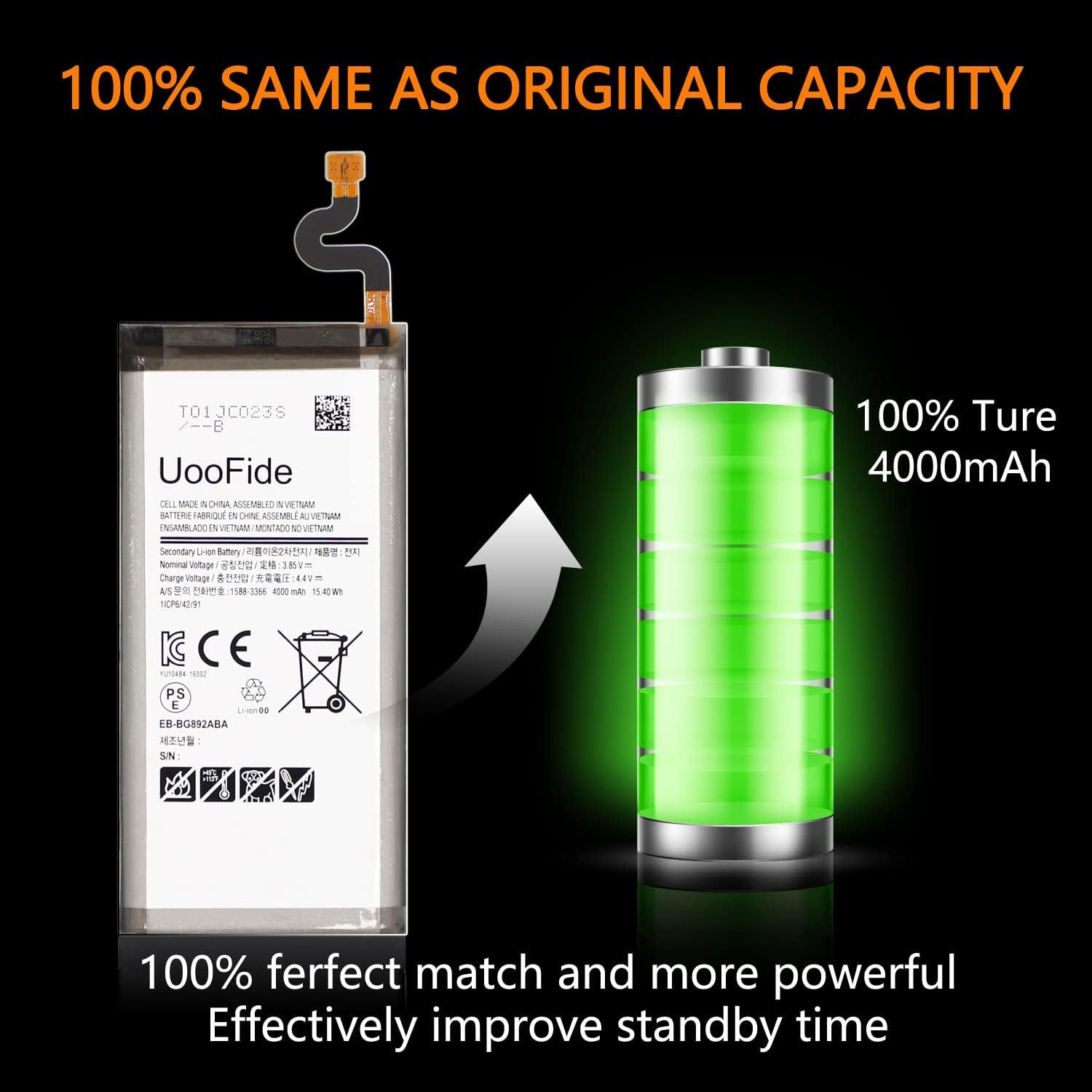 Batería de Reemplazo UooFide para Galaxy S8 Active 4000mAh