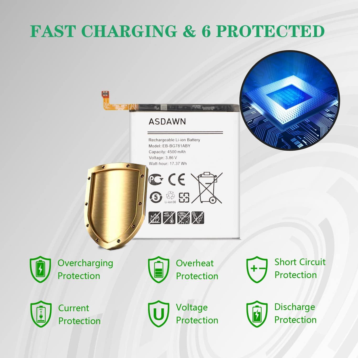 Batería de Reemplazo ASDAWN para Samsung Galaxy S20 FE 4500mAh