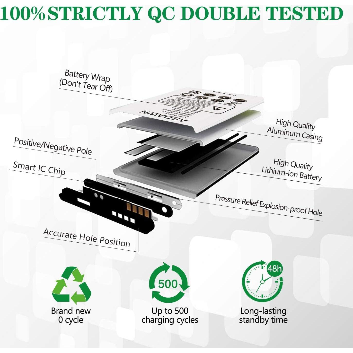 Batería de Reemplazo ASDAWN para Samsung Galaxy S20+ 4500mAh