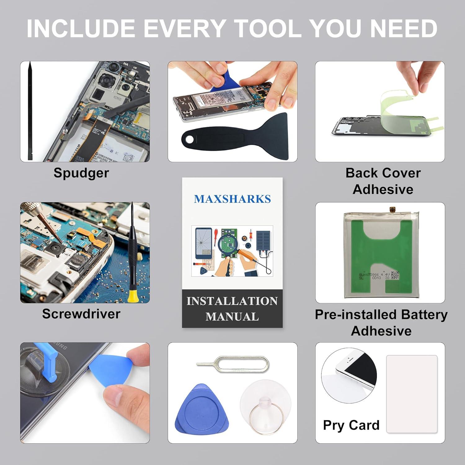 Batería Mejorada MAXSHARKS para Galaxy Note 8 EB-BN950ABA