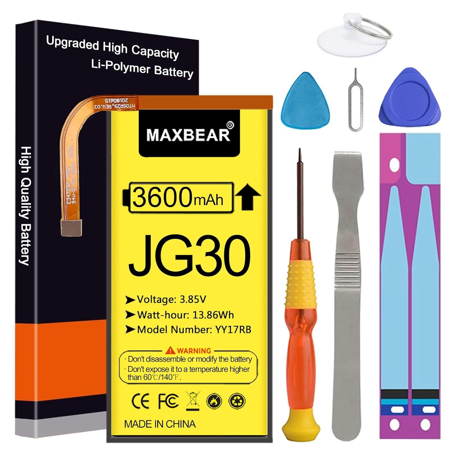 Batería de Reemplazo MAXBEAR 3600mAh para Moto G7