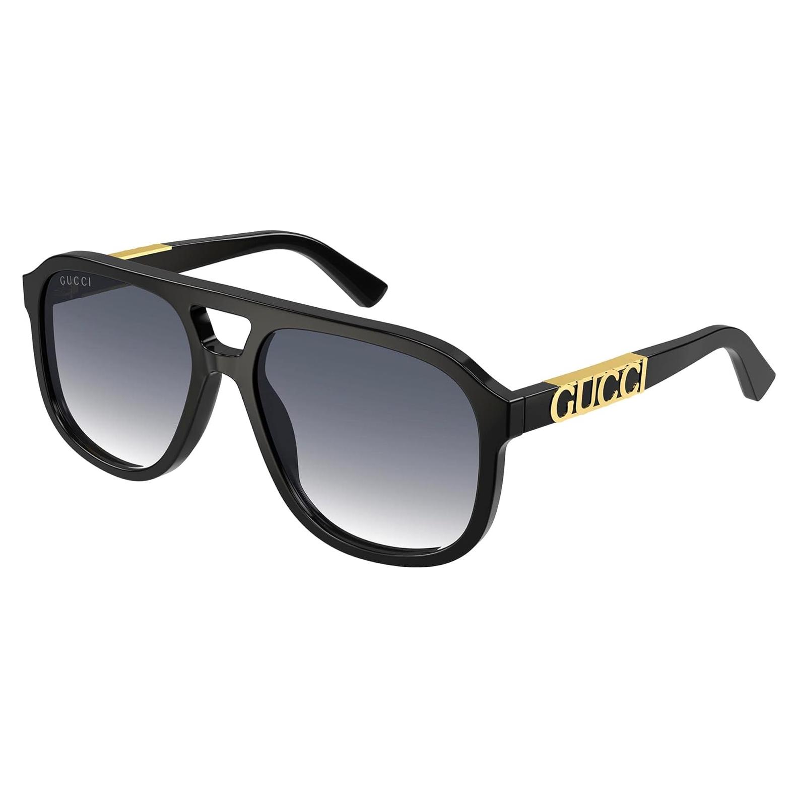Gafas de sol piloto Gucci GG1188S Negro 58mm Unisex